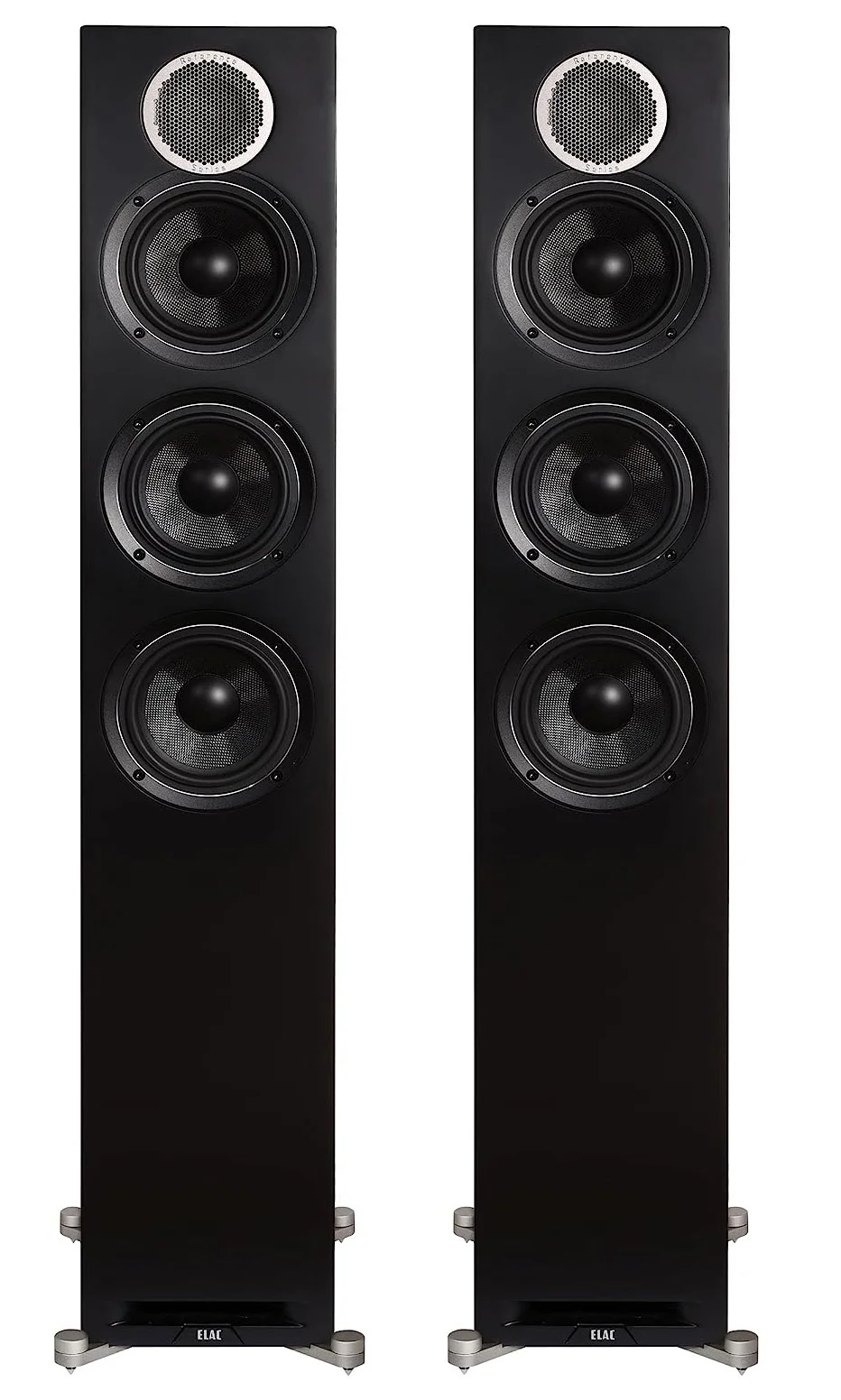 ELAC DFR52-BK Debut Reference Floorstanding Speaker Pair - Black/Walnut (2019)