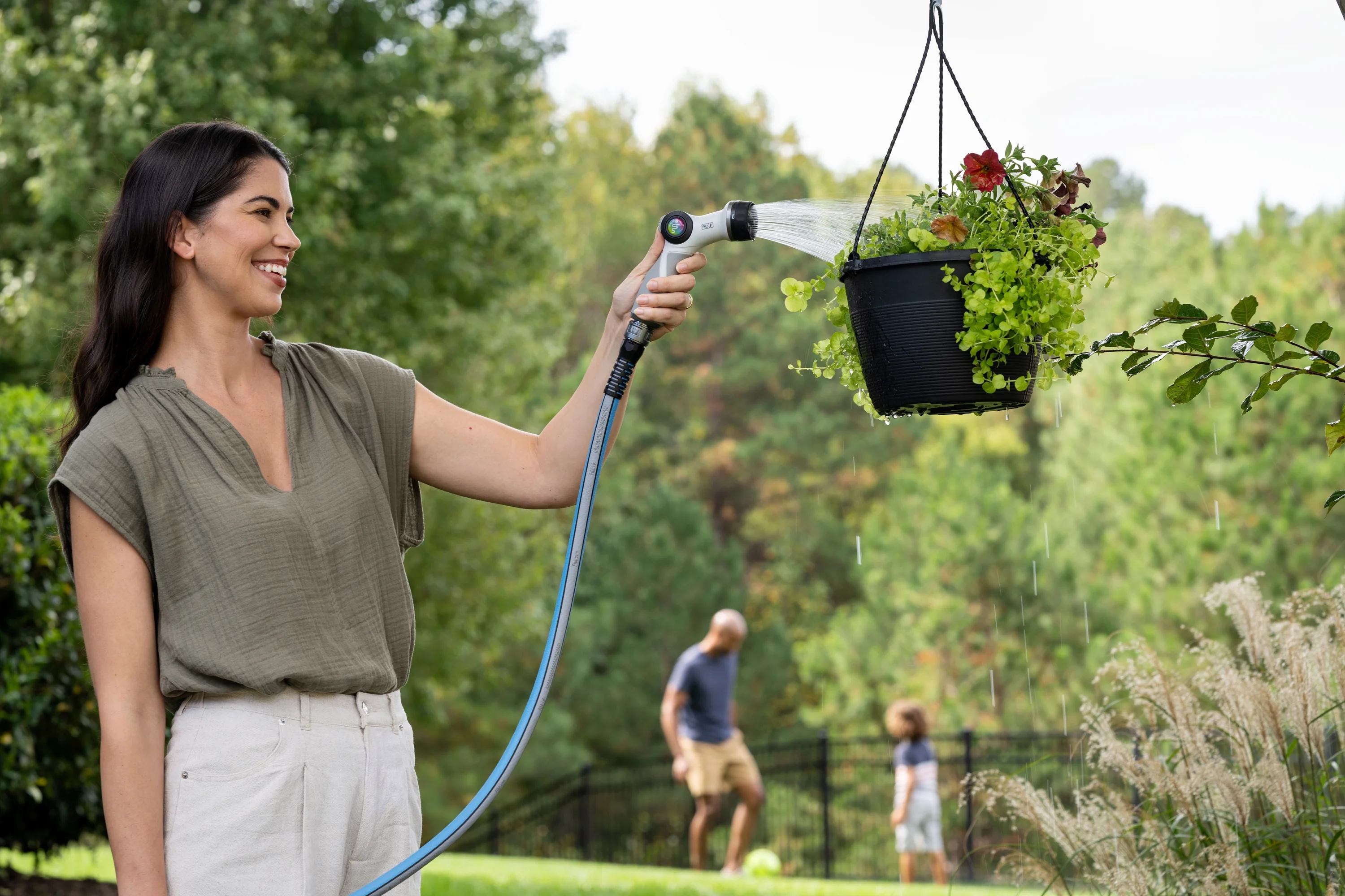 FITT HiFlo 100ft Lightweight Blue Hose with Aluminum Couplings