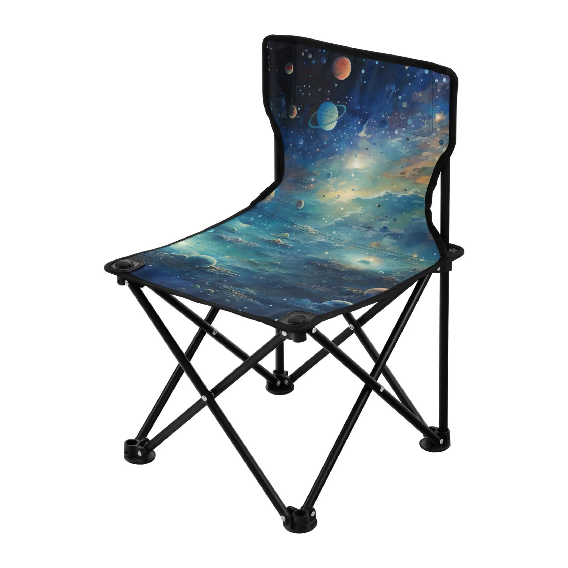 Universe Space Portable Camping Chair Outdoor Folding Beach Chair Fishing Chair Lawn Chair with Carry Bag Support to 220LBS