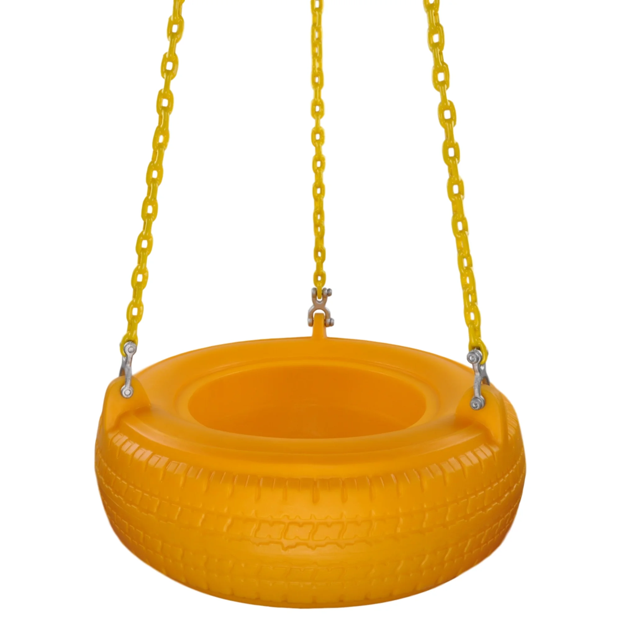 Swing Set Stuff Inc. Plastic Tire Swing with Coated Chain (Yellow)