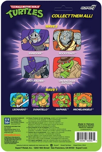 Rocksteady (cartoon) TMNT Teenage Mutant Ninja Turtles Super 7 Reaction Figure