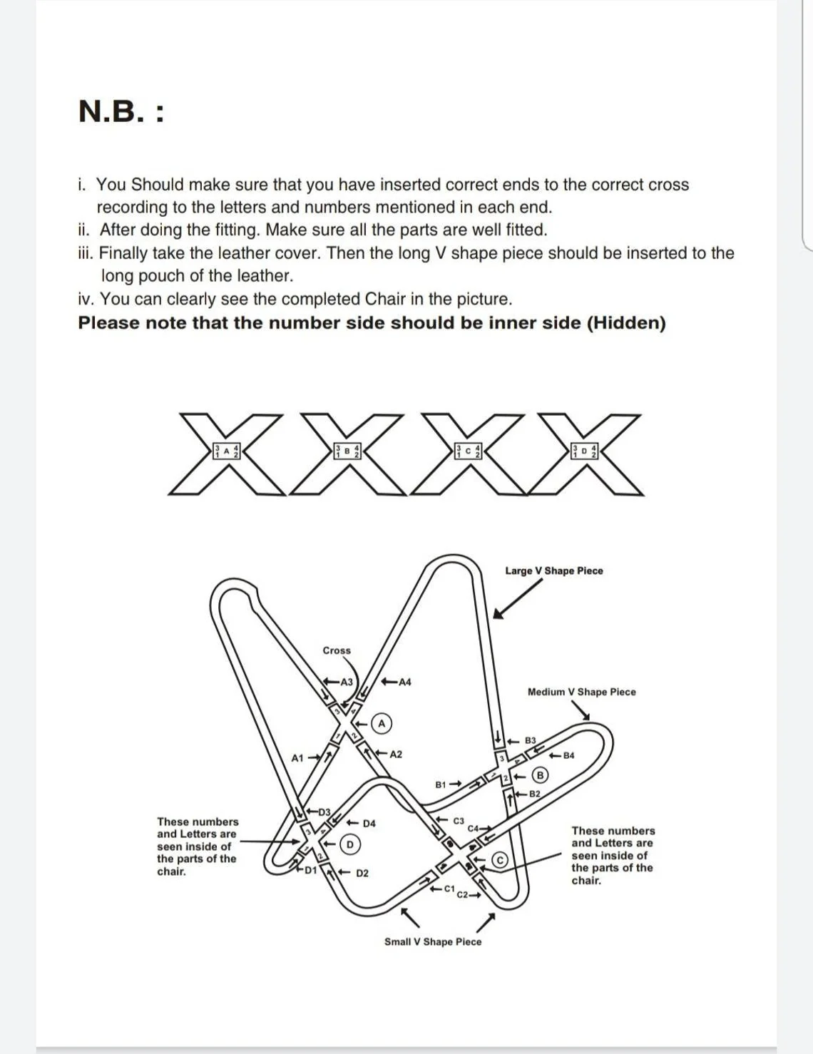 Premium Butterfly chair iron foldable frame Butterfly chair stand (Only Black frame) Halloween fall gifts
