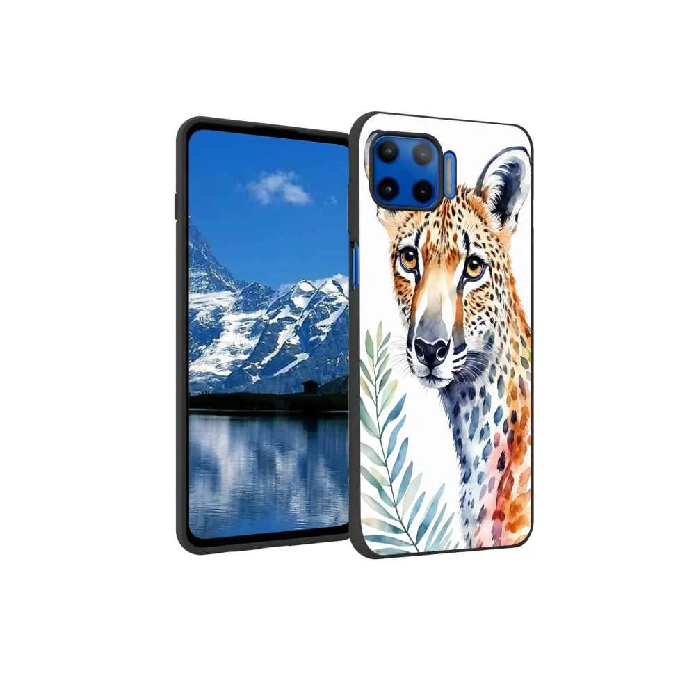 Continuous-watercolor-animal-patterns-0 phone case for Moto One 5G UW for Women Men Gifts,Flexible Painting silicone Shockproof - Phone Cover for Moto One 5G UW