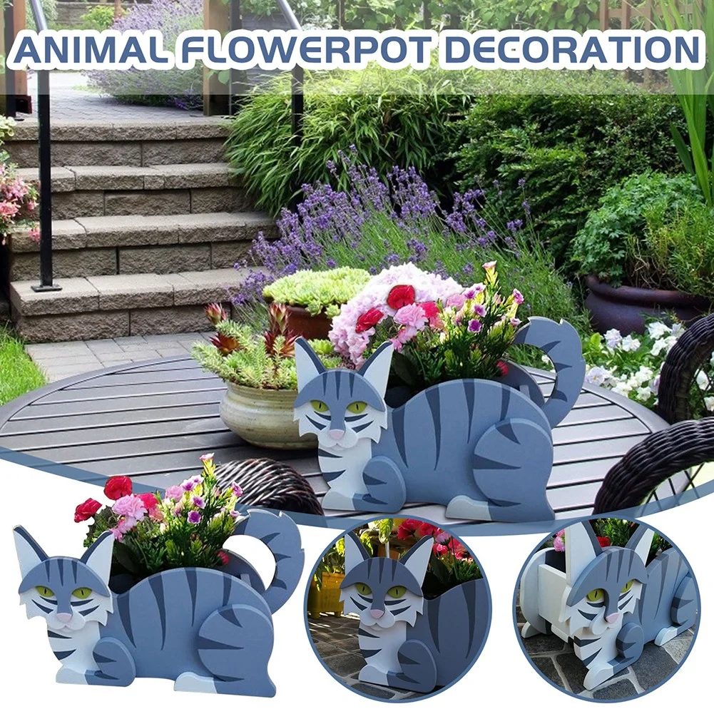 Siamese Cat Plant, Cute Decorative Flower Pot for Potted Plant, Unique Garden