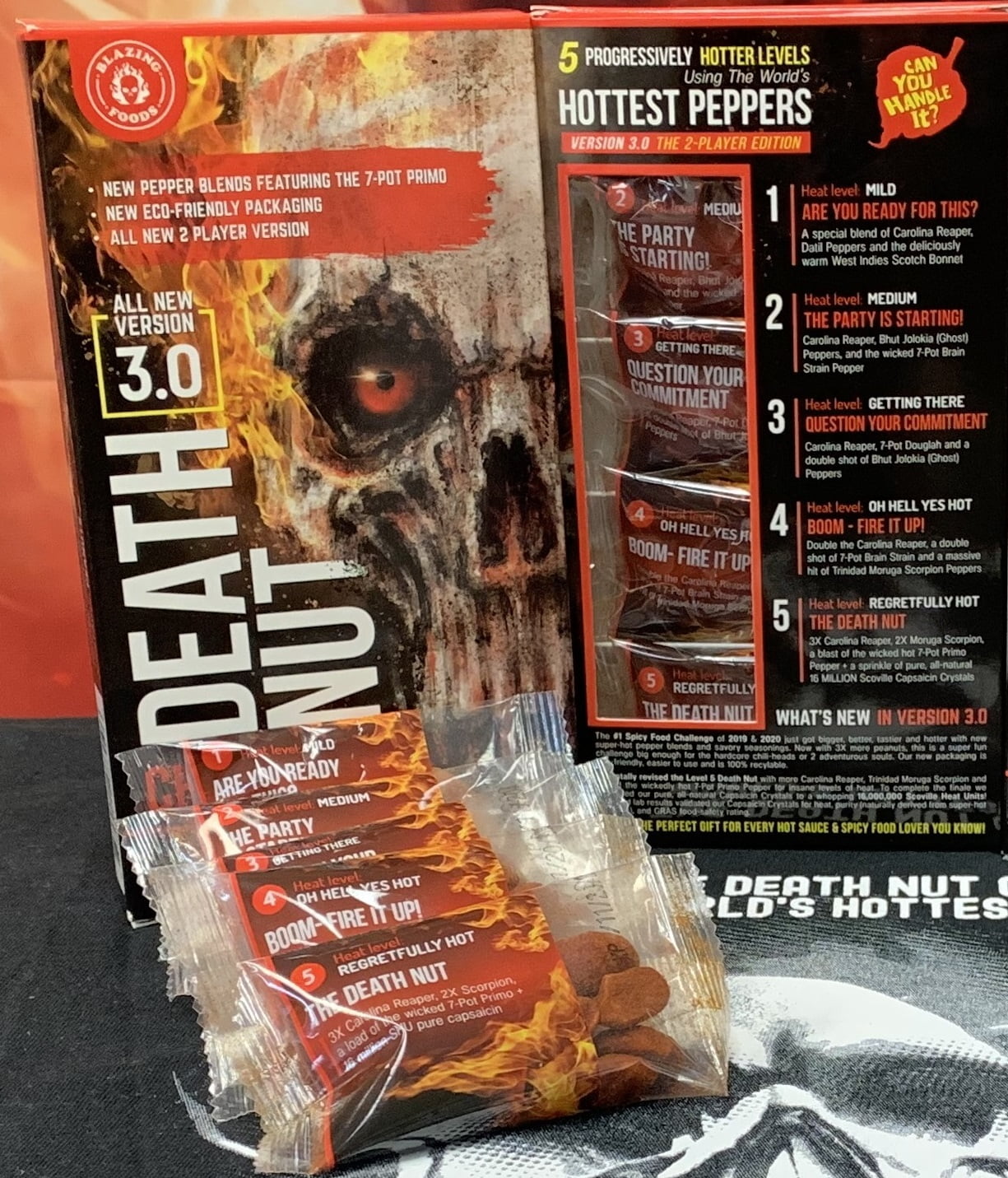 Death Nut Challenge Version 3.0 with Carolina Reaper Pepper & 7-Pot Primo Peppers