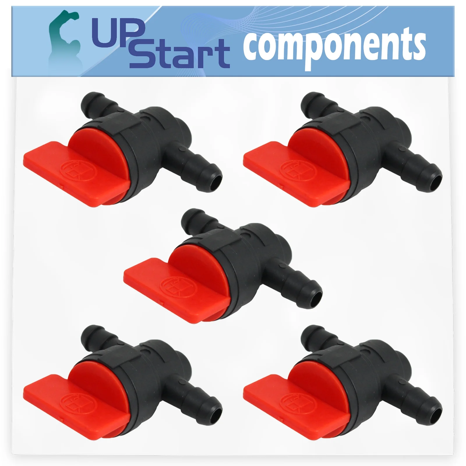 5-Pack 698183 Fuel Shut Off Valve Replacement for Toro 74573 (270000001-270999999)(2007) Lawn Tractor - Compatible with 494768 Fuel Cut Off Shut Off Valve