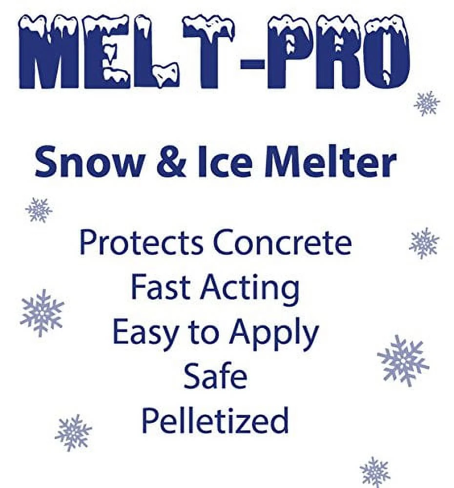 Detco Snow & ICE MELT - Unique Polymer Formula-Big- 50lb Bag, Safe Around Pets, Lawn, shrubs, Sidewalks, porches and driveways.