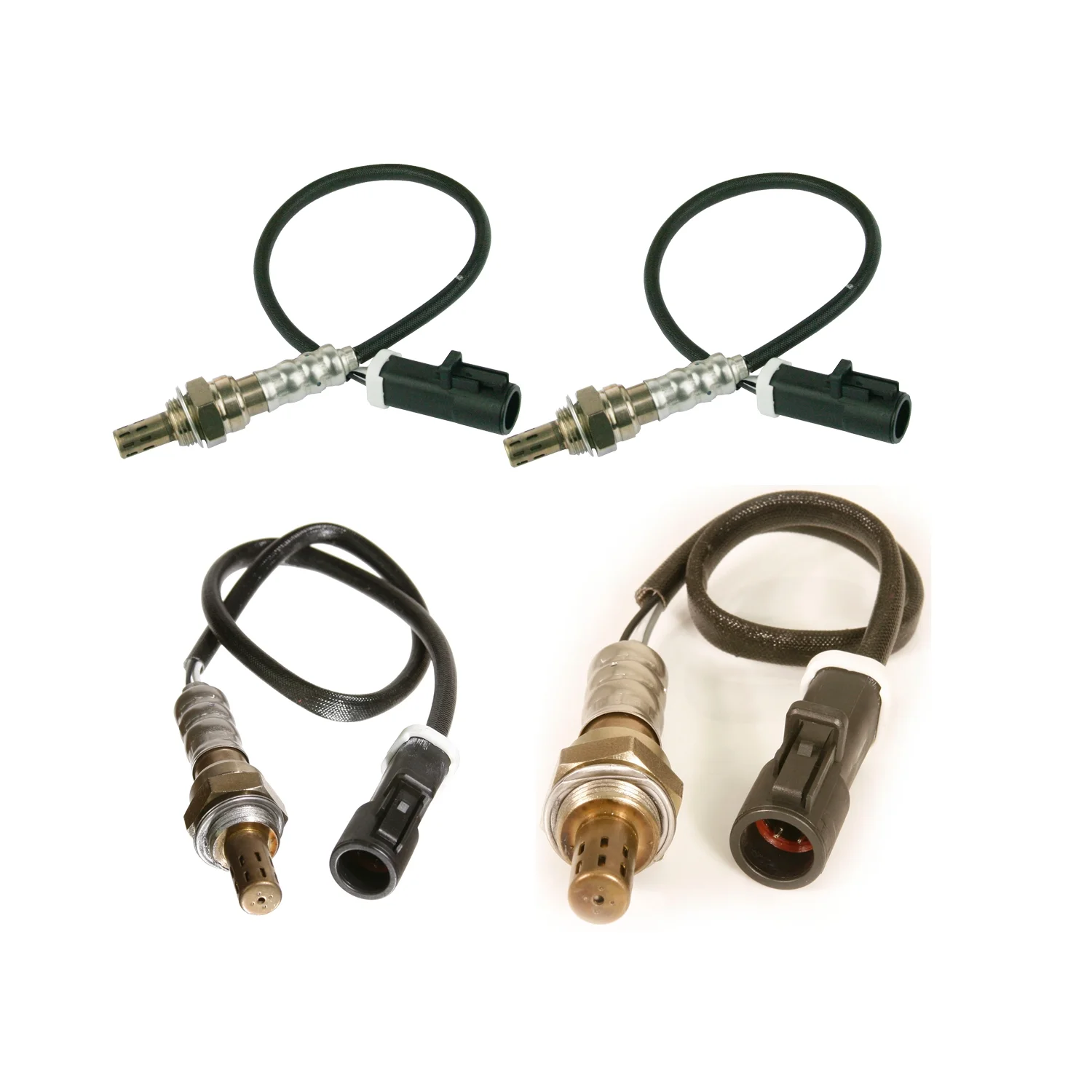 Maxfavor 4Pcs O2 Oxygen Sensor for Ford Fusion, Mercury Milan 2009-2007 AWD FWD Upstream Downstream