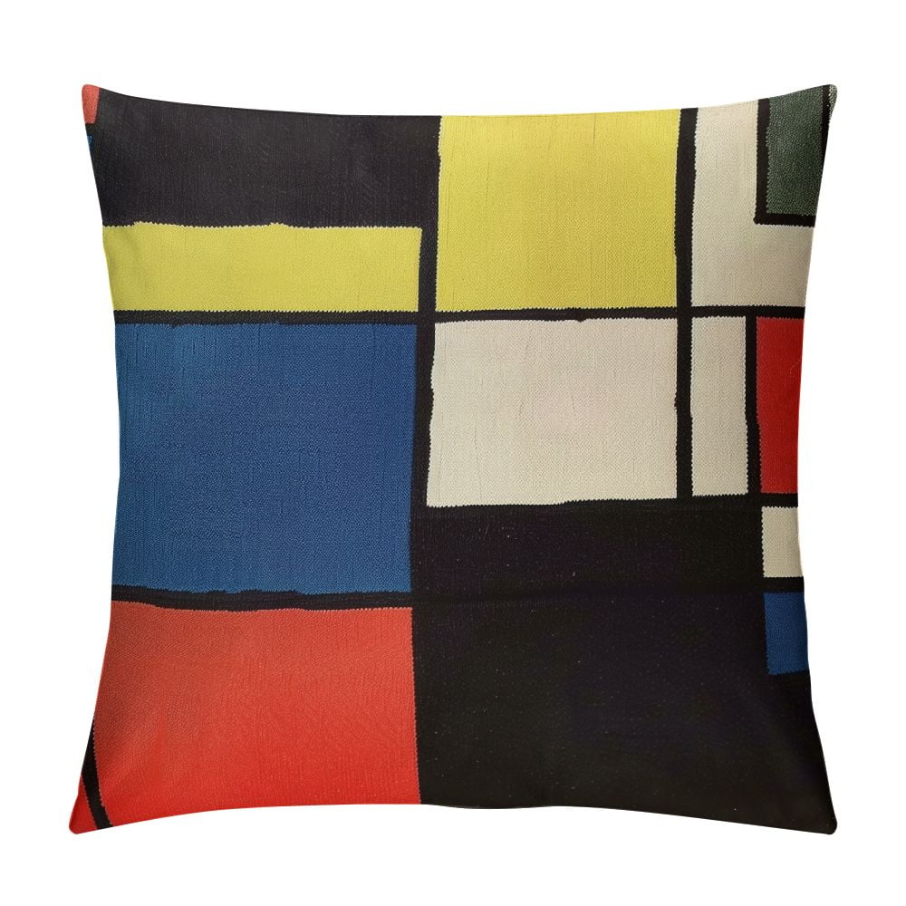 Pillow Cover Red White Blue Black - Pillowcase Chair Cushion Outdoor Chair Wool