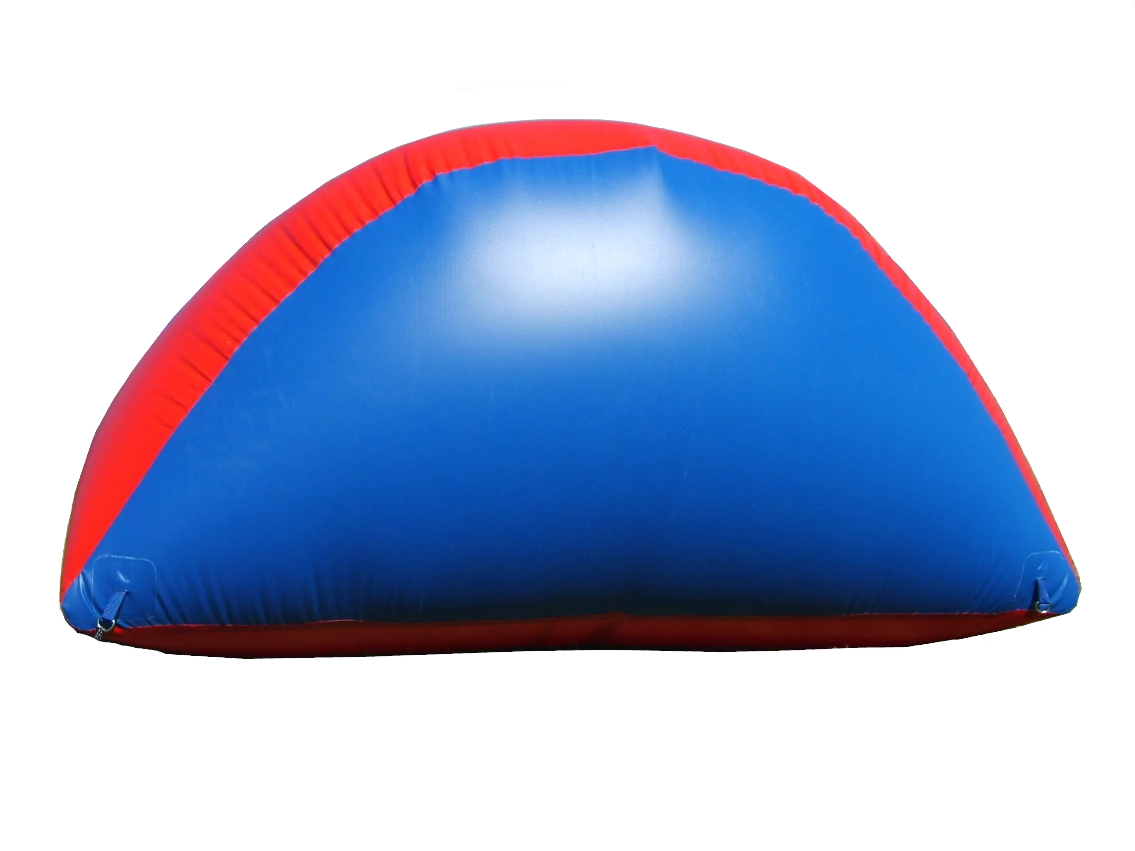 Sportogo Inflatable Air Bunker Wedge for Paintball, Airsoft, Archery, Laser Tag, 1 Piece, 4 Foot Tall, Blue & Red