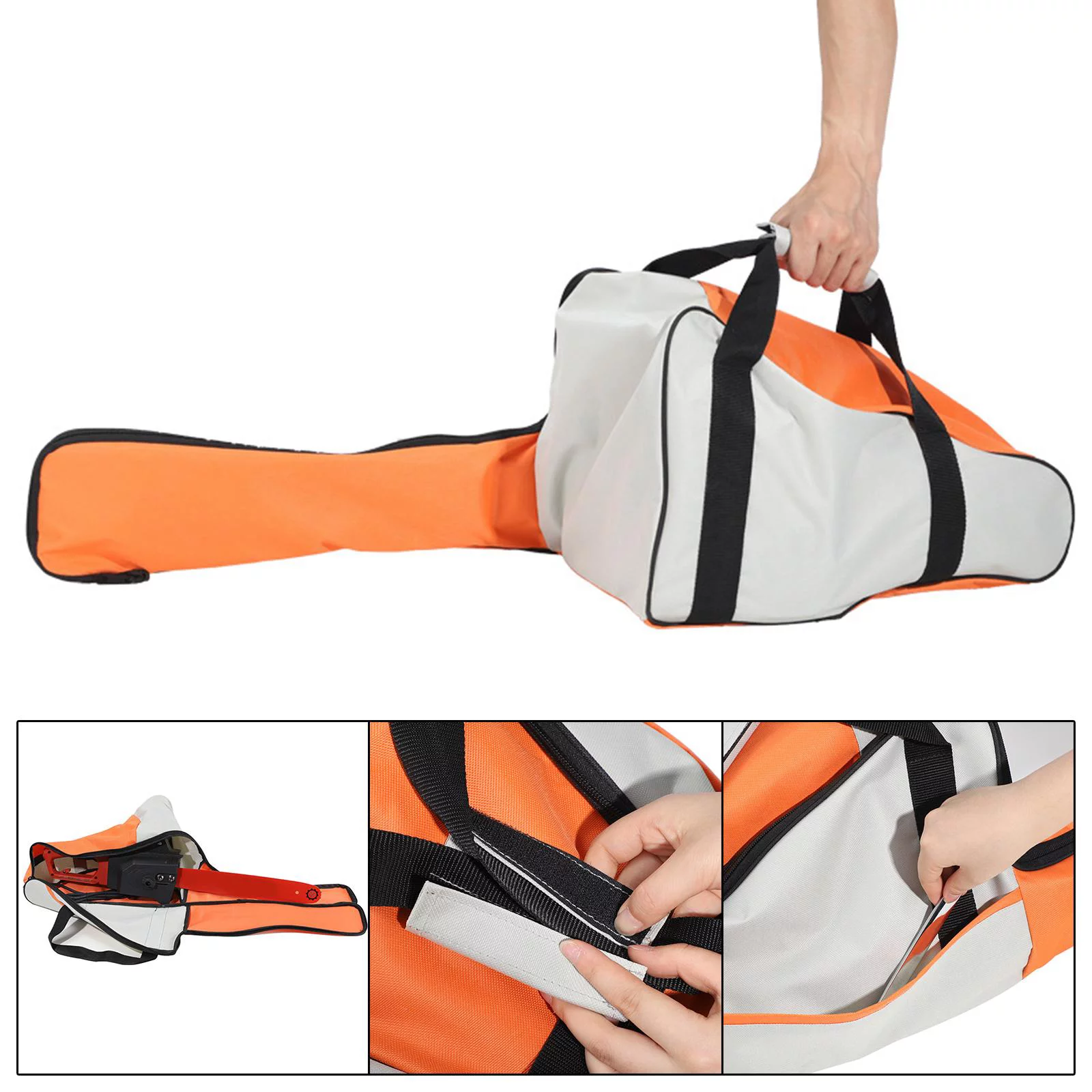 Saw Case Garden Tool Bag Waterproof with Handle and Zipper Saw Carrying Case Yellow