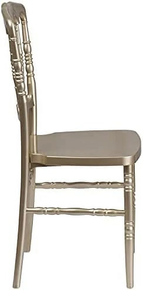 SQRTCV White Resin Stacking Napoleon Chair