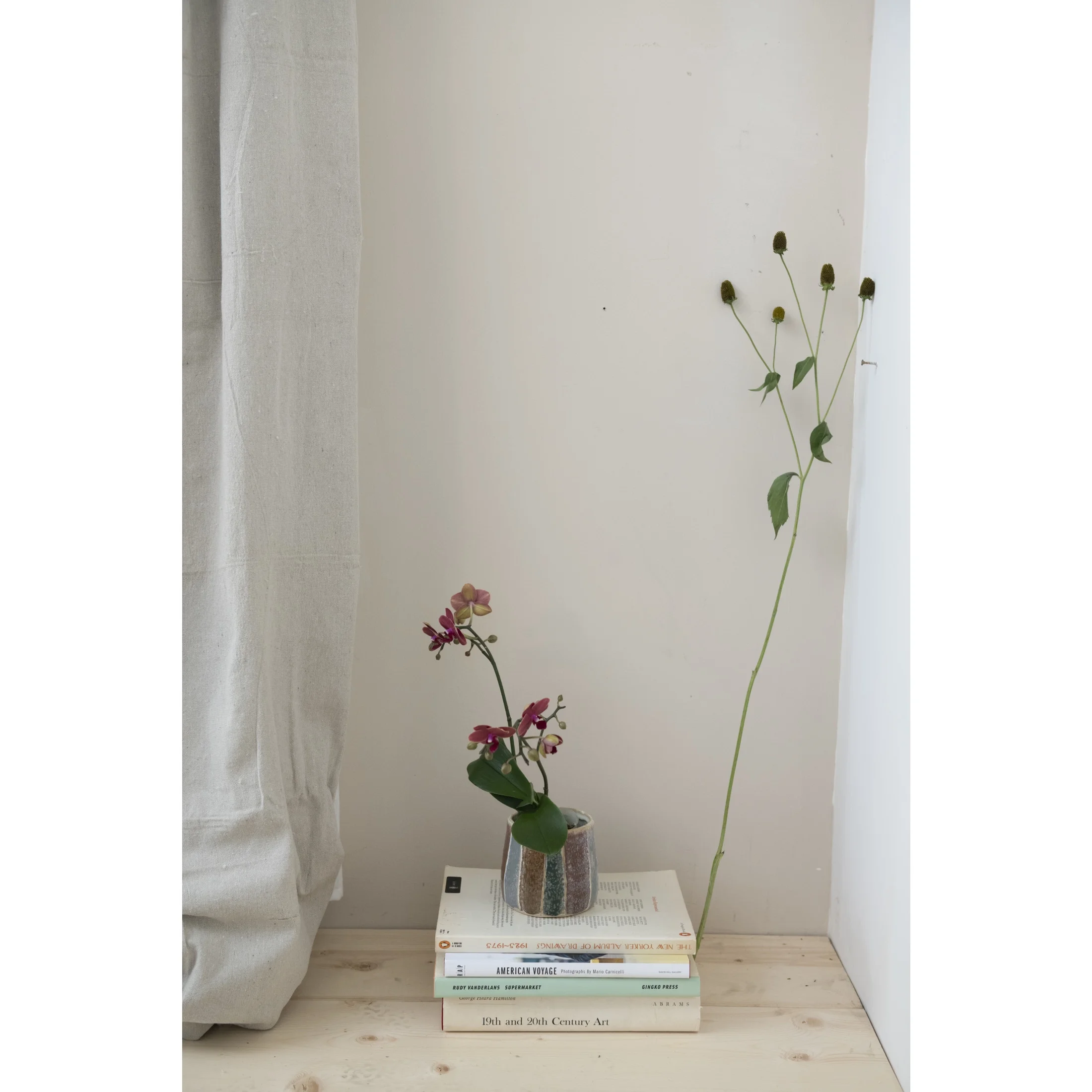 Bloomingville Hand-Painted Stoneware Flower Pot, Reactive Glaze