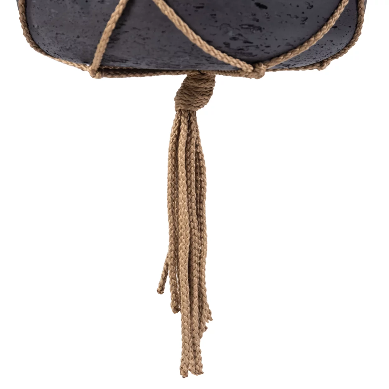 SAFAVIEH Peltria Concrete Modern Solid Hanging Patio Planter, Black