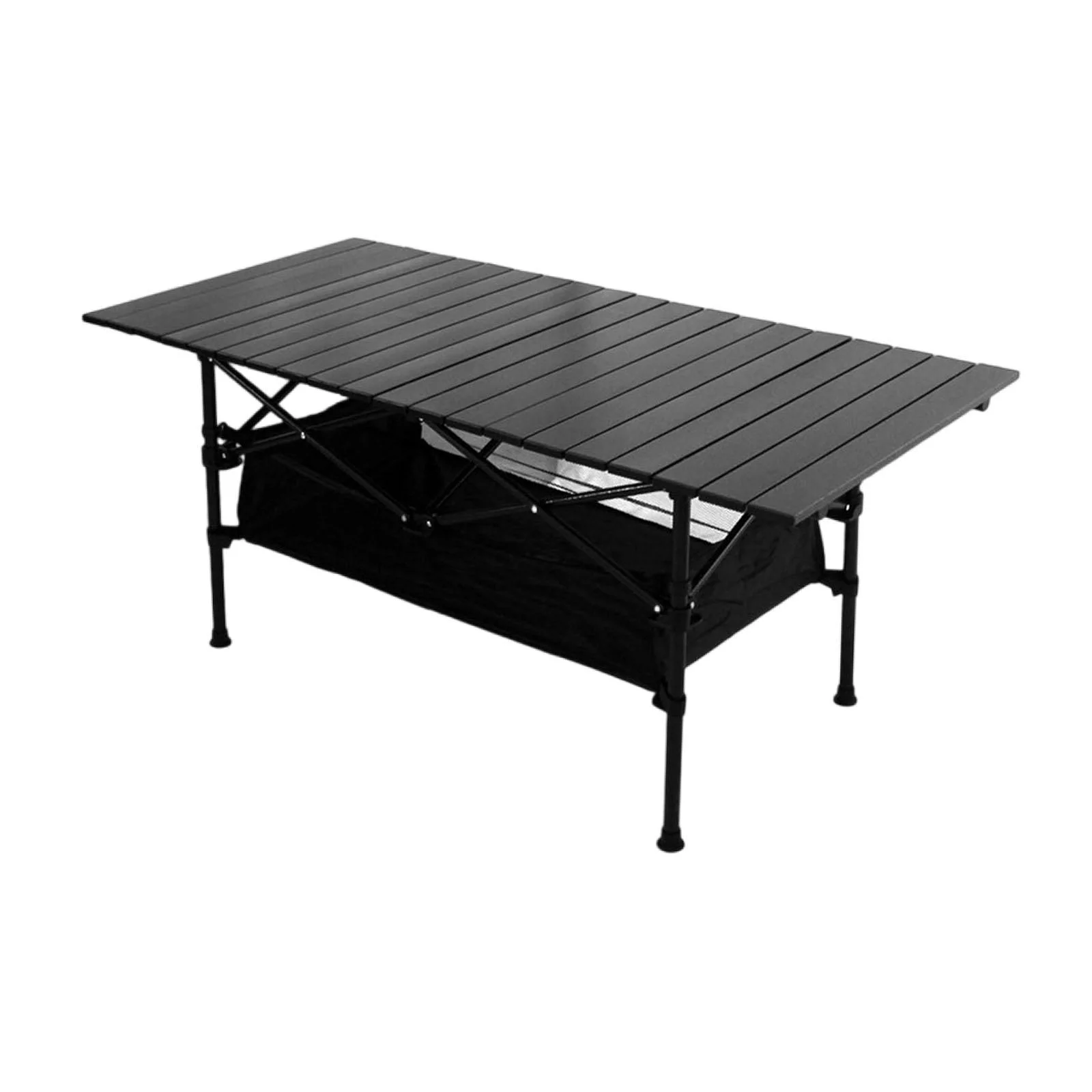 simhoa Camping Table with Carry Bag Folding Table Easy to Install Aluminum Camp Table Foldable Picnic Table for Picnic Balcony Party 95cmx55cmx50cm