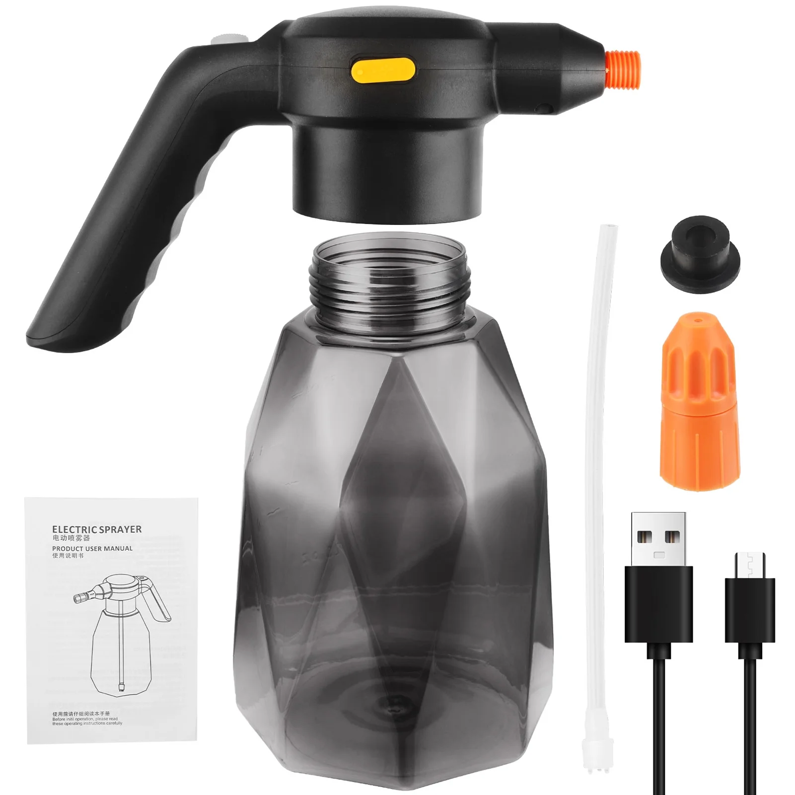 Andoer Electric Sprayer,Sprayer Sprayer 2l Sprayer Can Water Sprayer Handheld Sprinkler Bottle Water