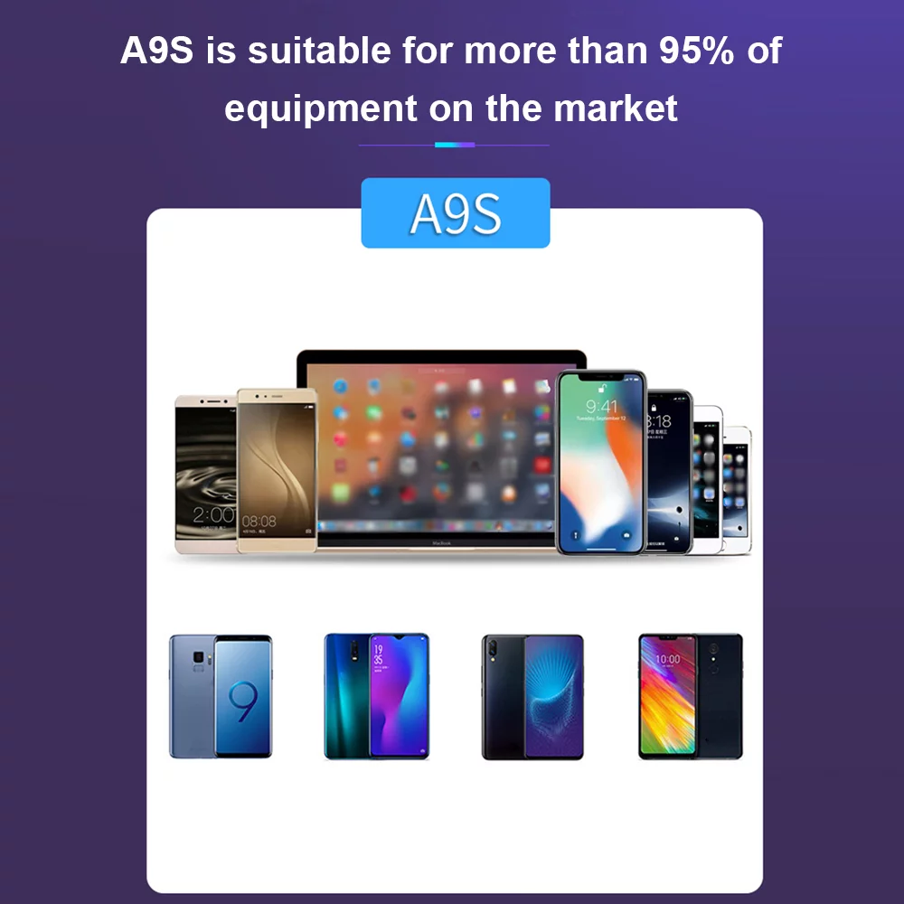 Moobody USB Car Phone Charger, Ultrathin Portable 8 Port LCD Disply Adapter USB Charger Cigar Lighter Direct Charge Accessory Compatible with Smartphones