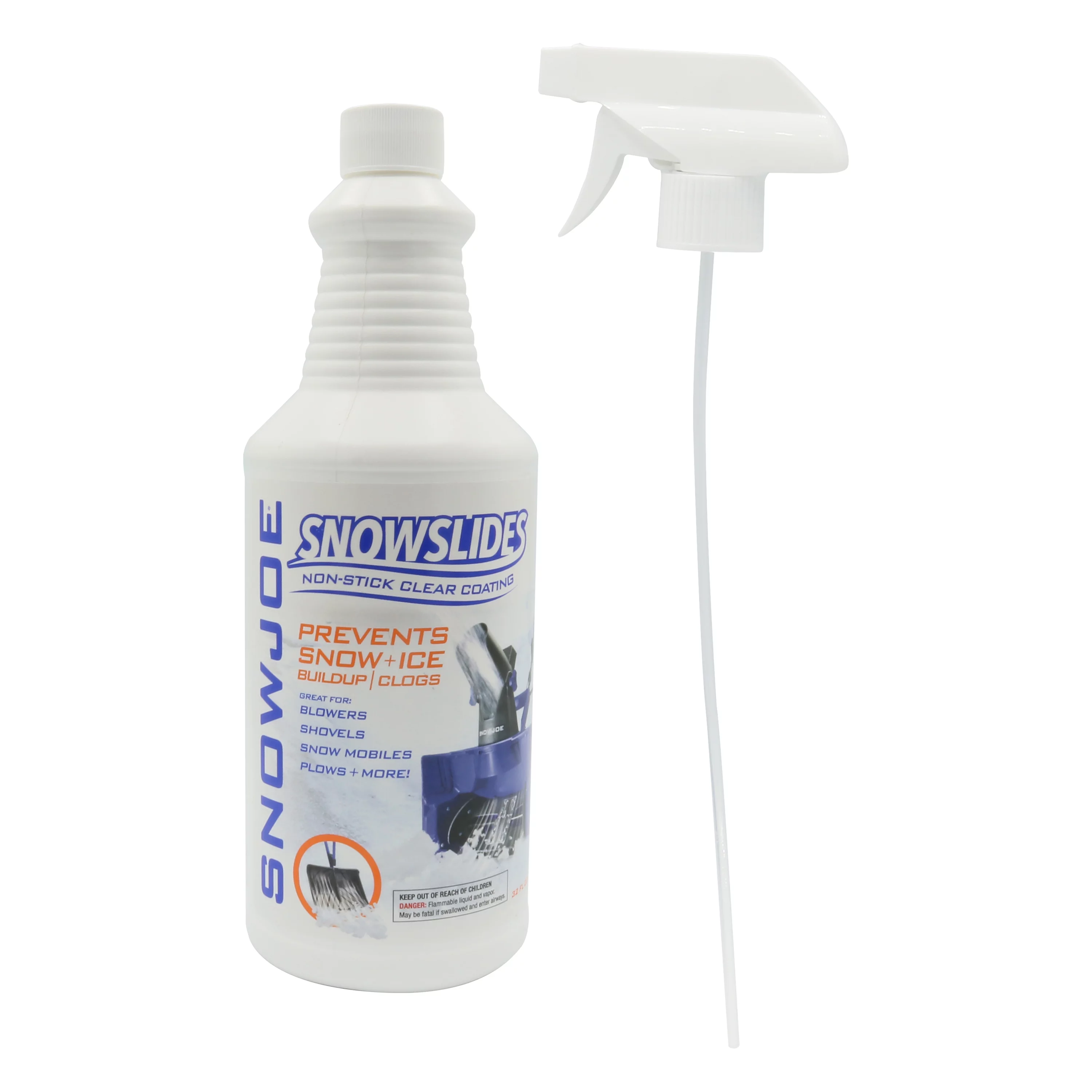 Snow Joe SJ-SNS01 SnowSlides Spray, 32 Oz, Non-Stick, Clear Coating