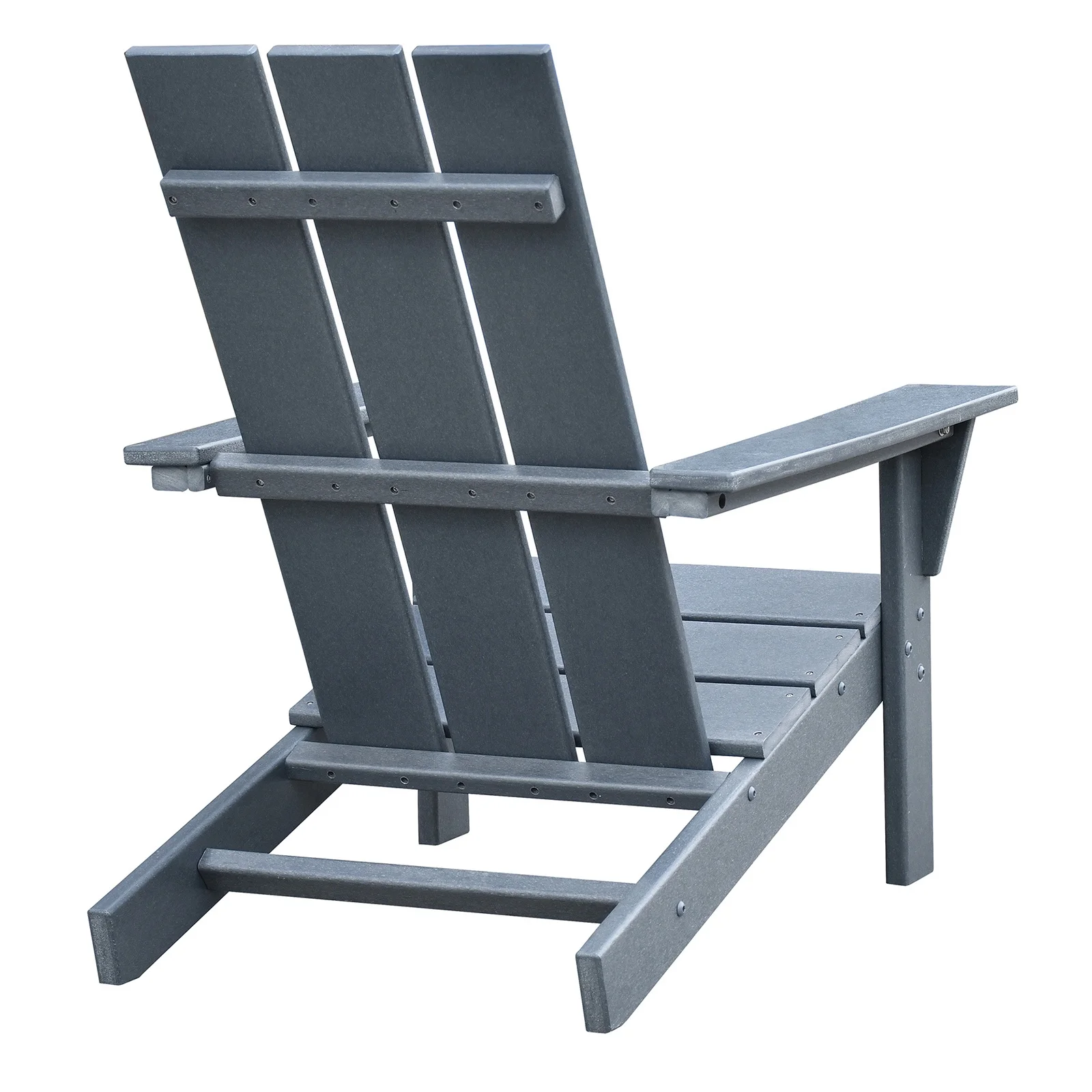 CoSoTower Patio All-Weather HDPE Resin Adirondack Chair,Dark Grey