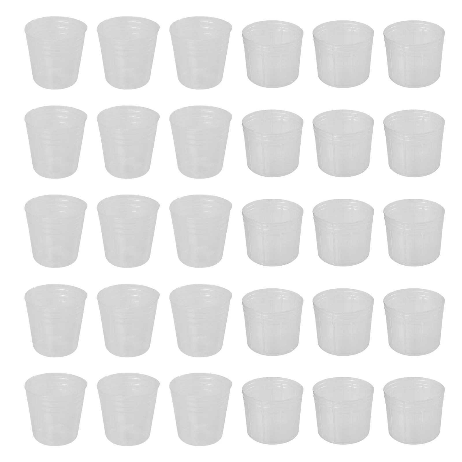 Containers with Lids Seedling Plant Pot Planter Nursery 50 Set Phalaenopsis Cup Flowerpot Cups Small Pots White