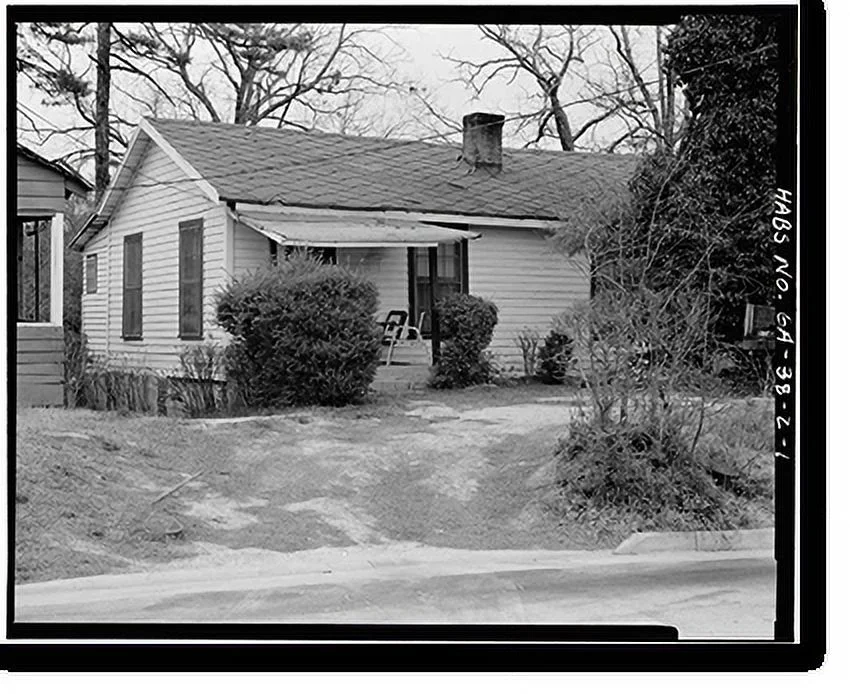 Historic Framed Print, 3361 Oak Valley Road (House), Atlanta, Fulton County, GA, 17-7/8