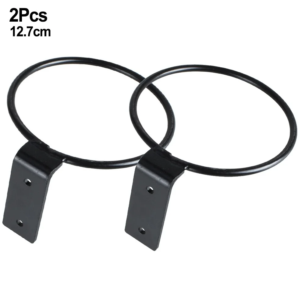 2 Pcs Wall-mounted Plant Holder Ring Flower Pot Stand Plant Metal Hook Hanging