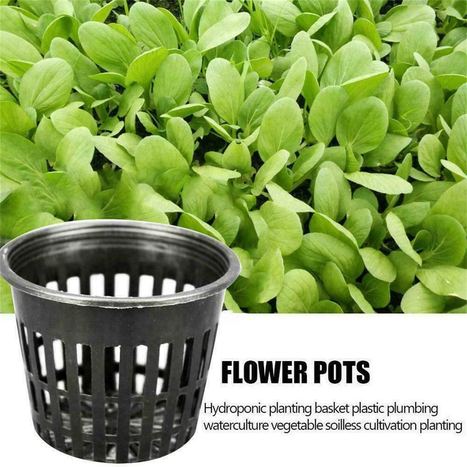 Sunward 10Pcs Garden Pond Plastic Planting Baskets Aquatic Planter Pots New Fast