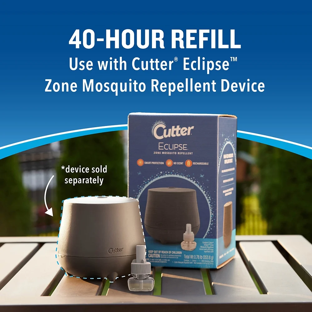 Cutter Mosquito Repellent 40-Hour Refill, Use with Cutter Eclipse Zone Mosquito Repellent Device