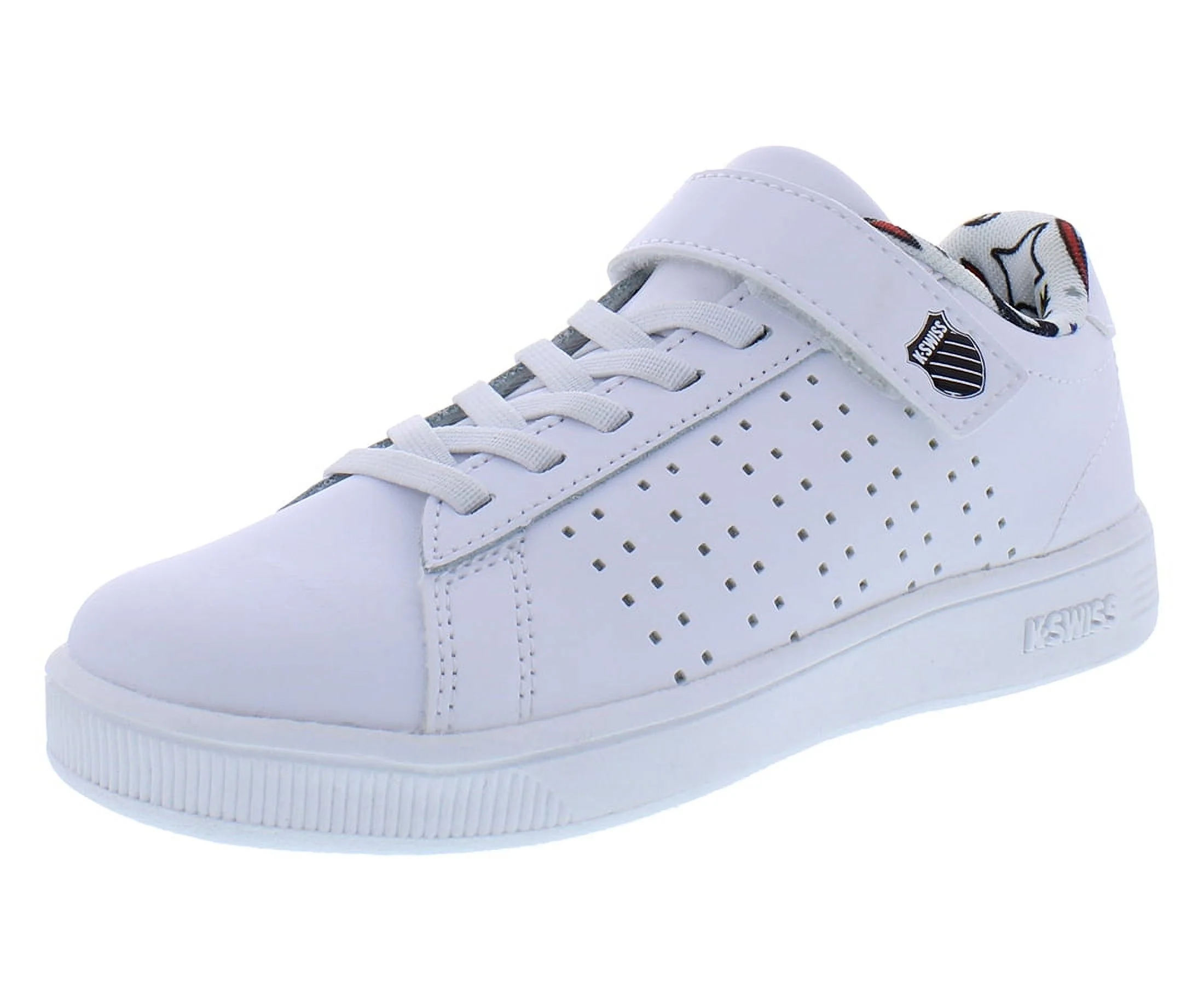 K-Swiss Court Casper VLC PS Boys Shoes Size 1, Color: White