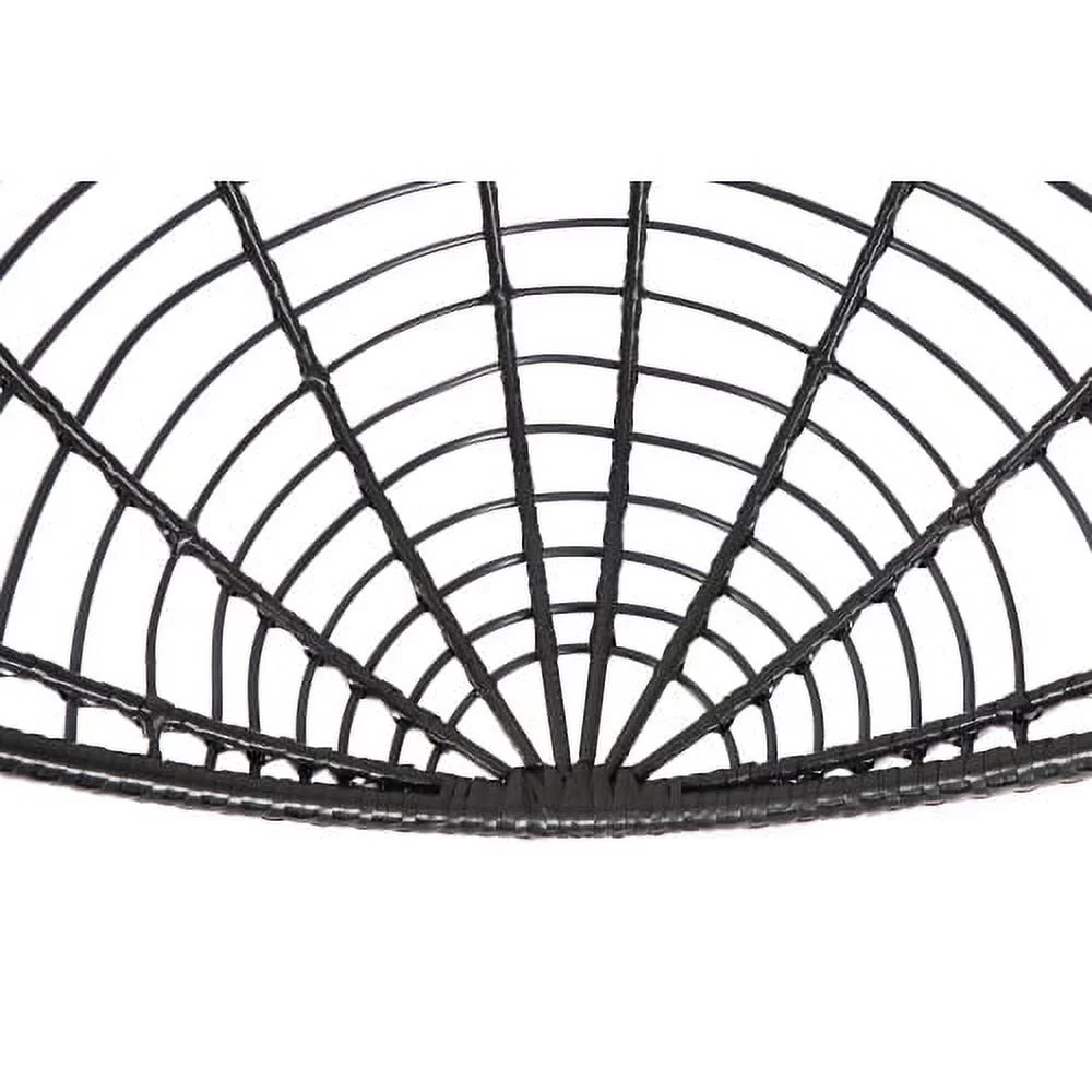 Swing Egg Chair With Stand, High-Quality Modern Design, 37.4x37.4x76.77 (Red)