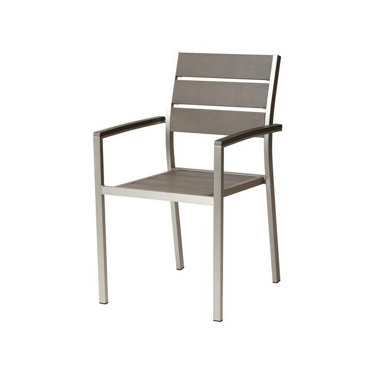 Pangea Home Breeze 7-piece Modern Aluminum Frame Patio Dining Set in Gray