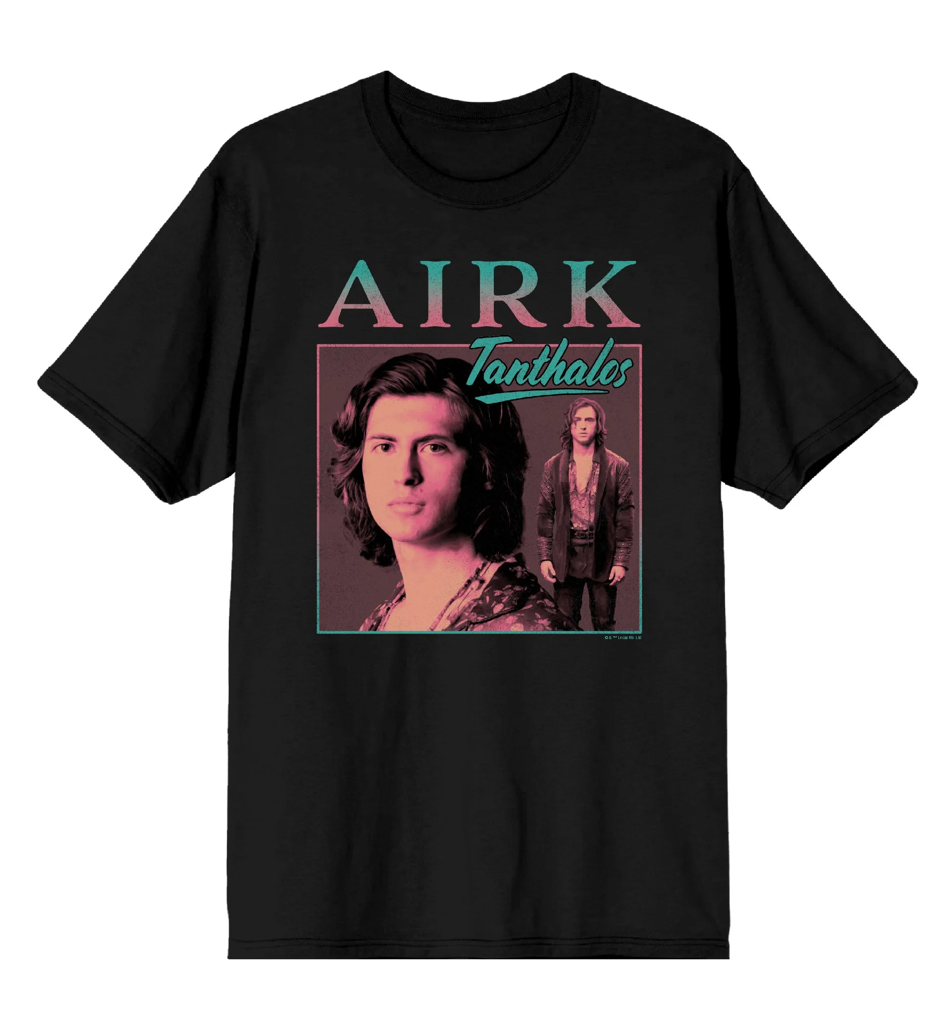 Willow Airk Tanthalos Poster Art Men's Black Crew Neck Short Sleeve Tee-XXL