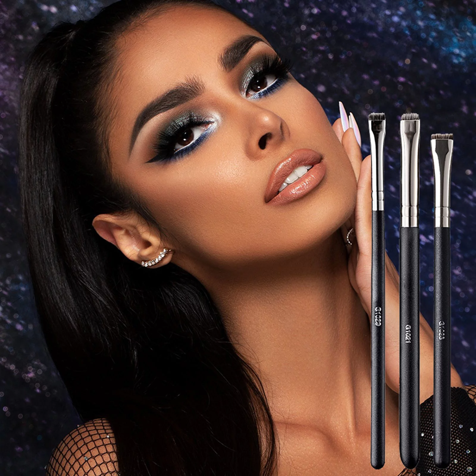 Eyeliner Brush Eyebrow Brush Does Not Eat Powder Easy To Use Flat Head Brush Arc Brush Eye Profile Makeup Brush Makeup Brush Shampoo Travel Makeup Brushes Curly Hair Brush 12 Days of Foundation Makeup