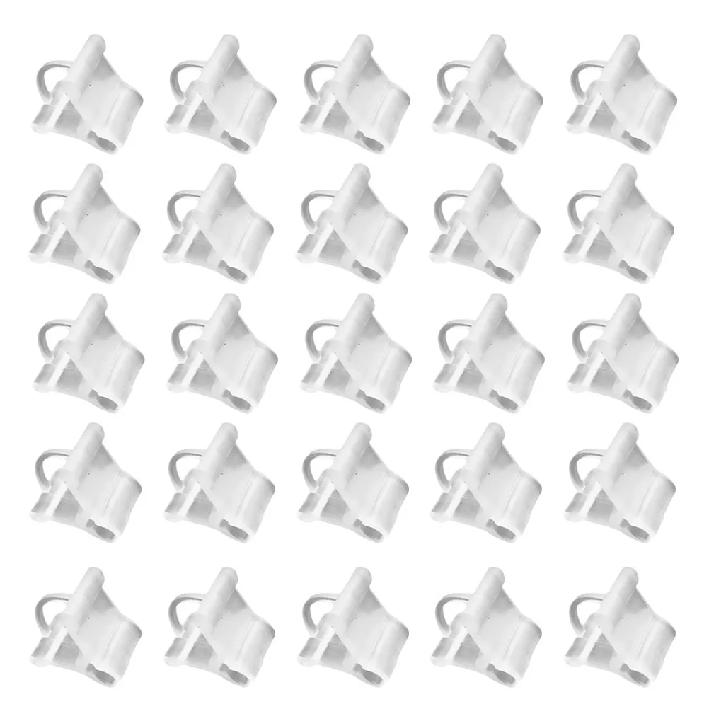 Vegetables Plant 200 Pcs Garden Cultivator Tool Tools Flower Clip Grafting Tailoring Securing Lattice White Plastic