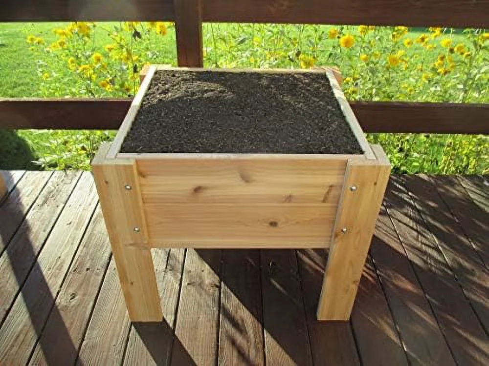 Elevated Cedar Planter 28