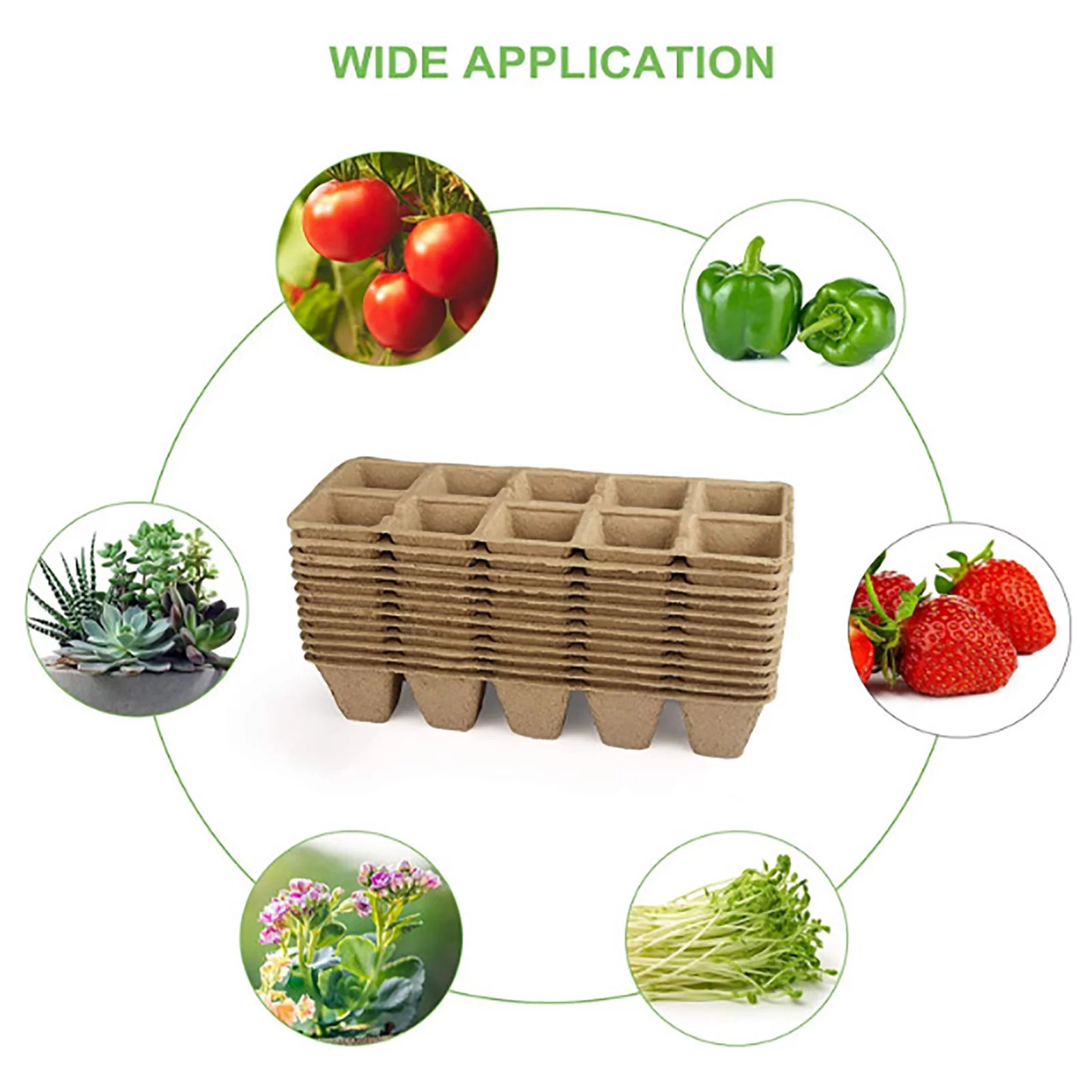 Starter Trays,12 Pack Seedling Pots Trays ,Seedling Pots Indoor Outdoor Seeder Spreader Fall Vegetable Tape for Vegetables Heavy Traffic Grass Moss Roller Grass 40lb Indoor Starting Bed