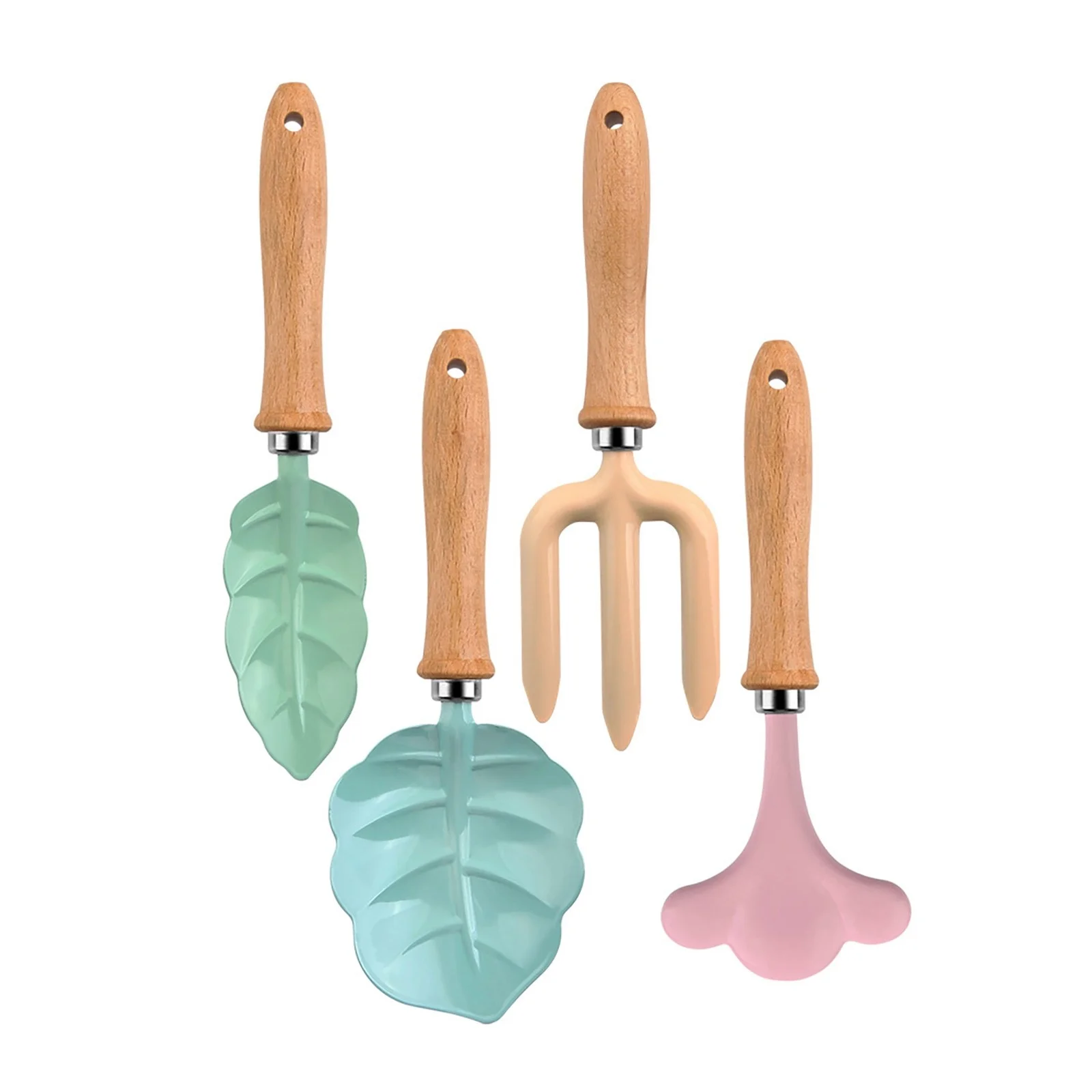 Children's Tool Set Garden Tool Set Dredging Shovel Turning Rake Flowers Three Fingers Fork Leaves Petal Cartoon Tool Set Large Garden Tray
