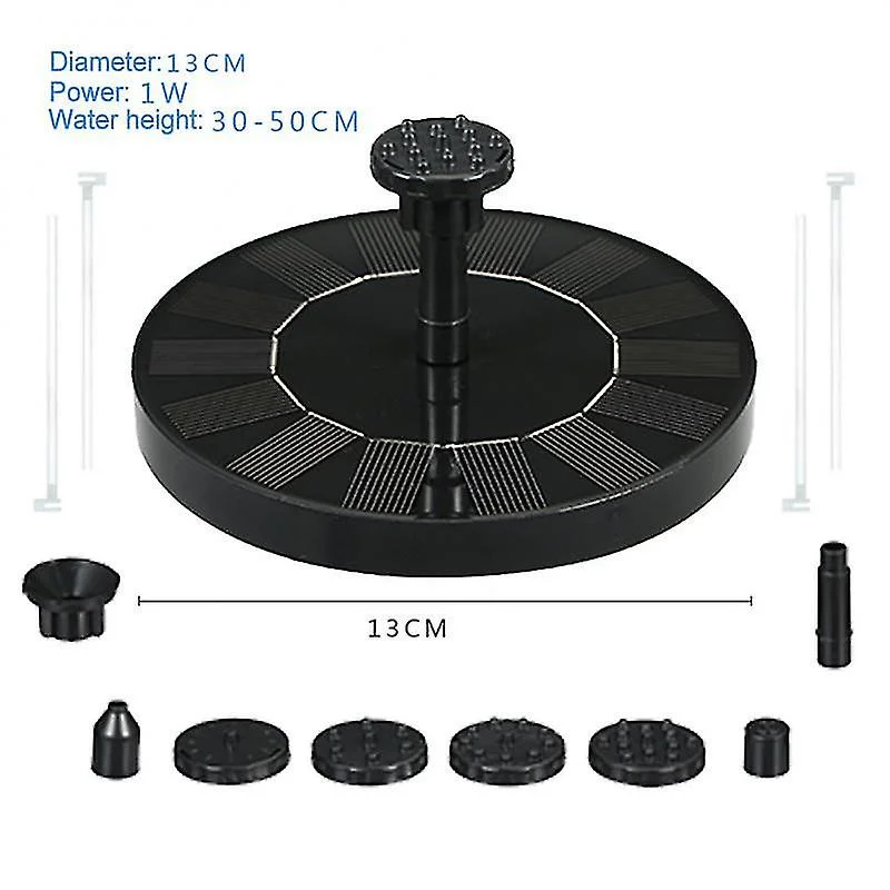 Bird Bath Fountain Household Floating Solar Powered Pond Pool Fish Tank Outdoor Garden Accessories Waterfall Fountain Mini