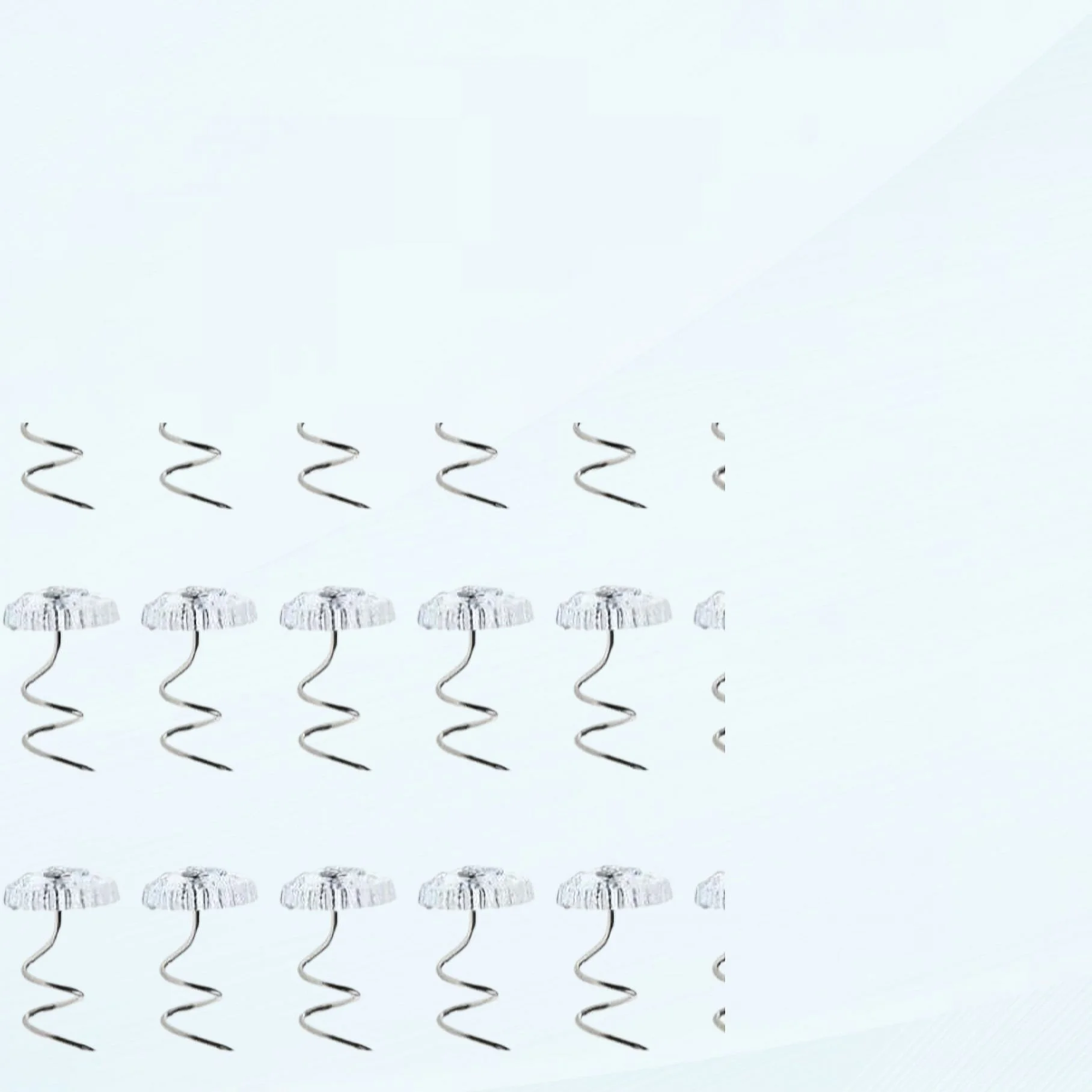 Retainer Clips 60pcs Goblincore Room Decor Spiral for Bedsheet Holding Clips Head Pin for Upholstery Twisted Head Twisted Bed Skirt Decorate Holder Slider Twisted Pair