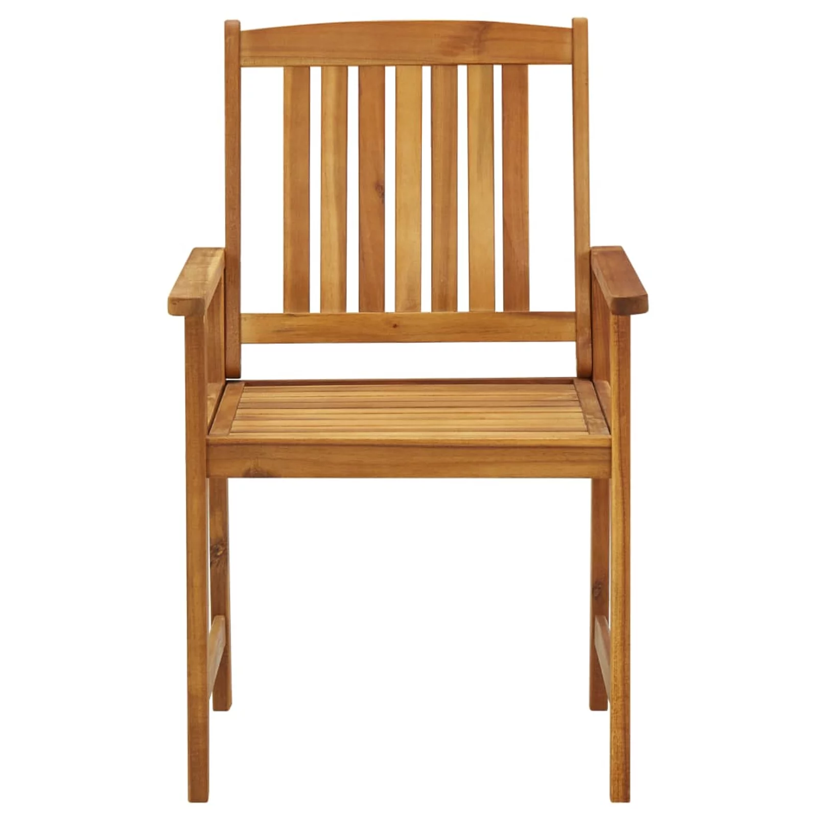 Tomshoo Patio Chairs 4 pcs Solid Acacia Wood