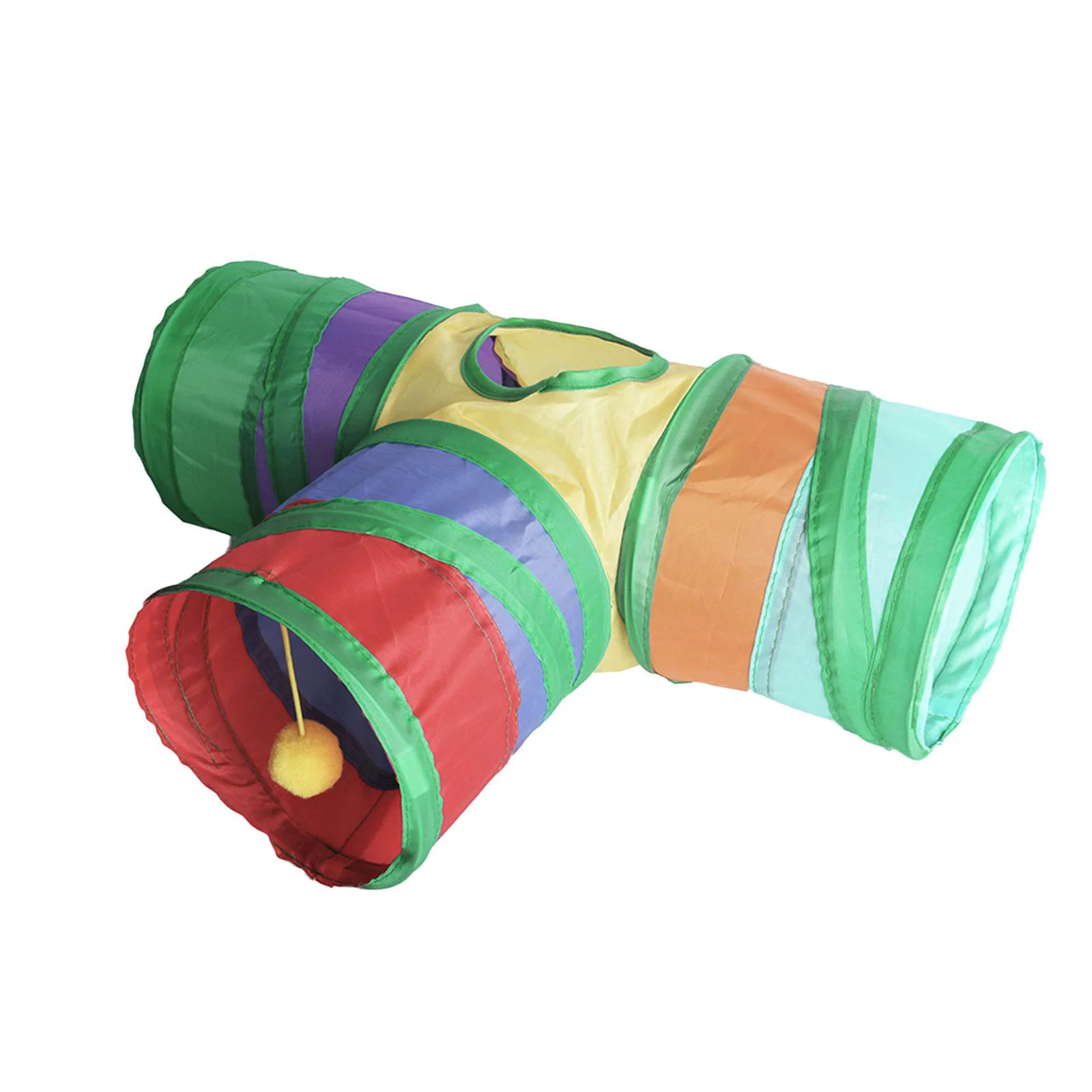 Bunny Tunnel Tube 3 Way Collapsible Playground Diameter of The Entrance 16cm Multifunctional Interactive Toys for Small Animal Activity Toys