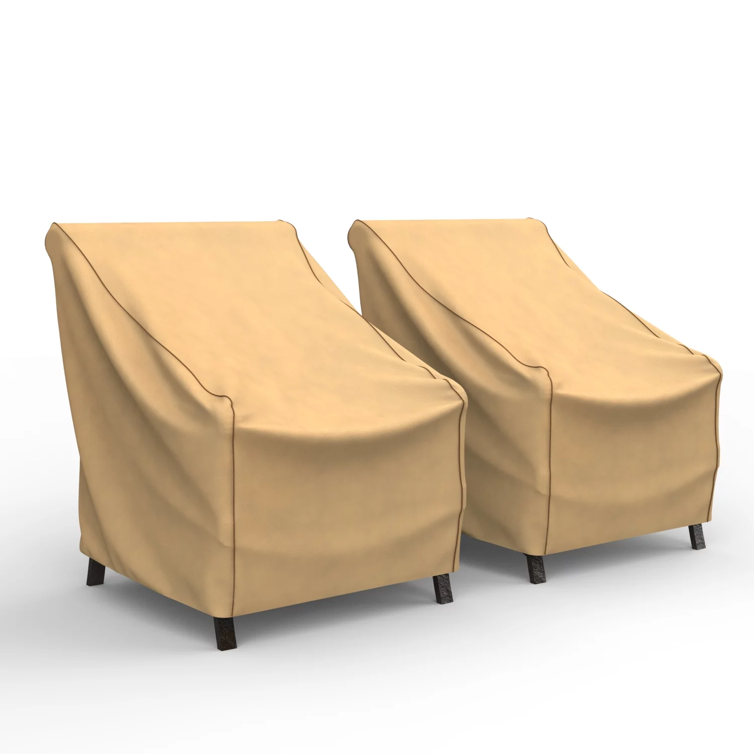 Budge Large Beige Patio Outdoor Chair Cover, Sedona (2 Pack)