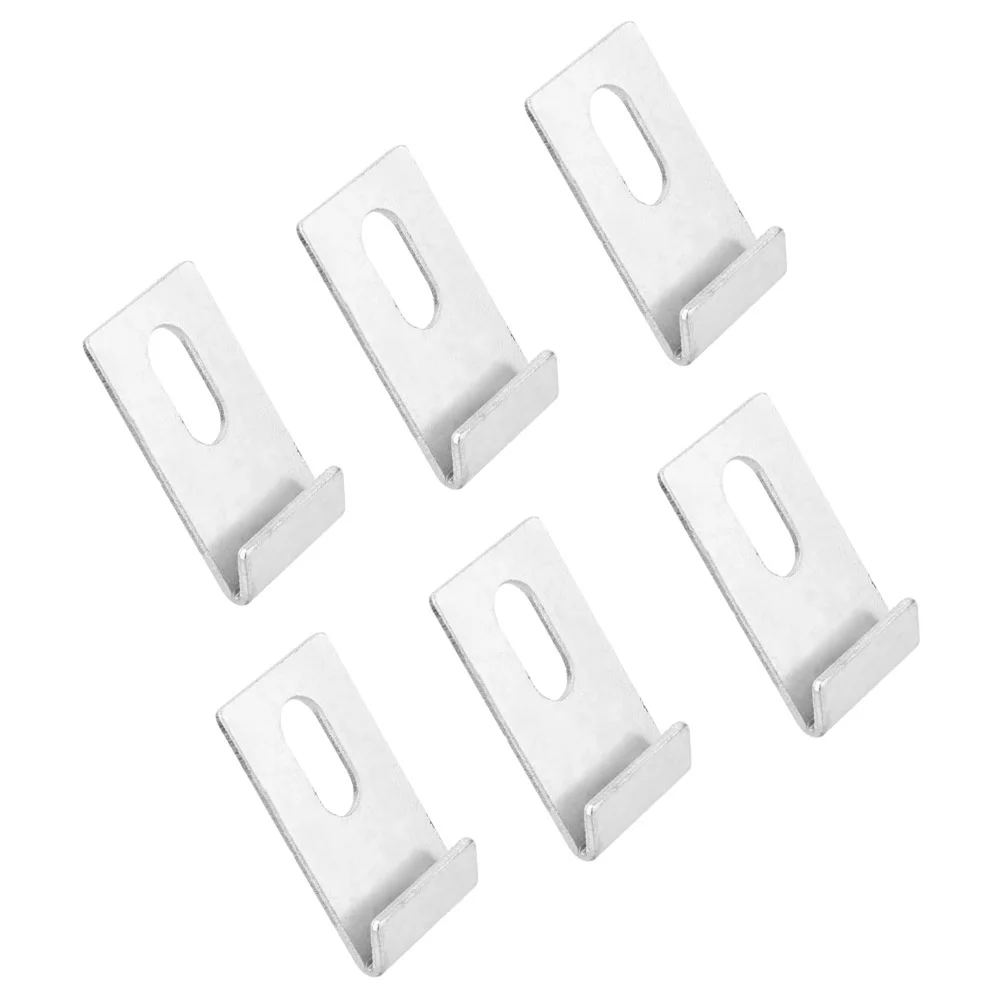 Dekaim Base Clips, 10pcs Greenhouse Base Clips Sliver Metal Fixings Attaches Kit Tool