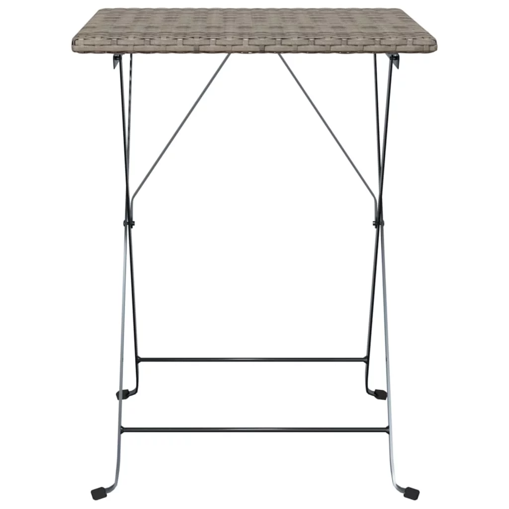 Tomshoo Folding Bistro Table Gray 21.7