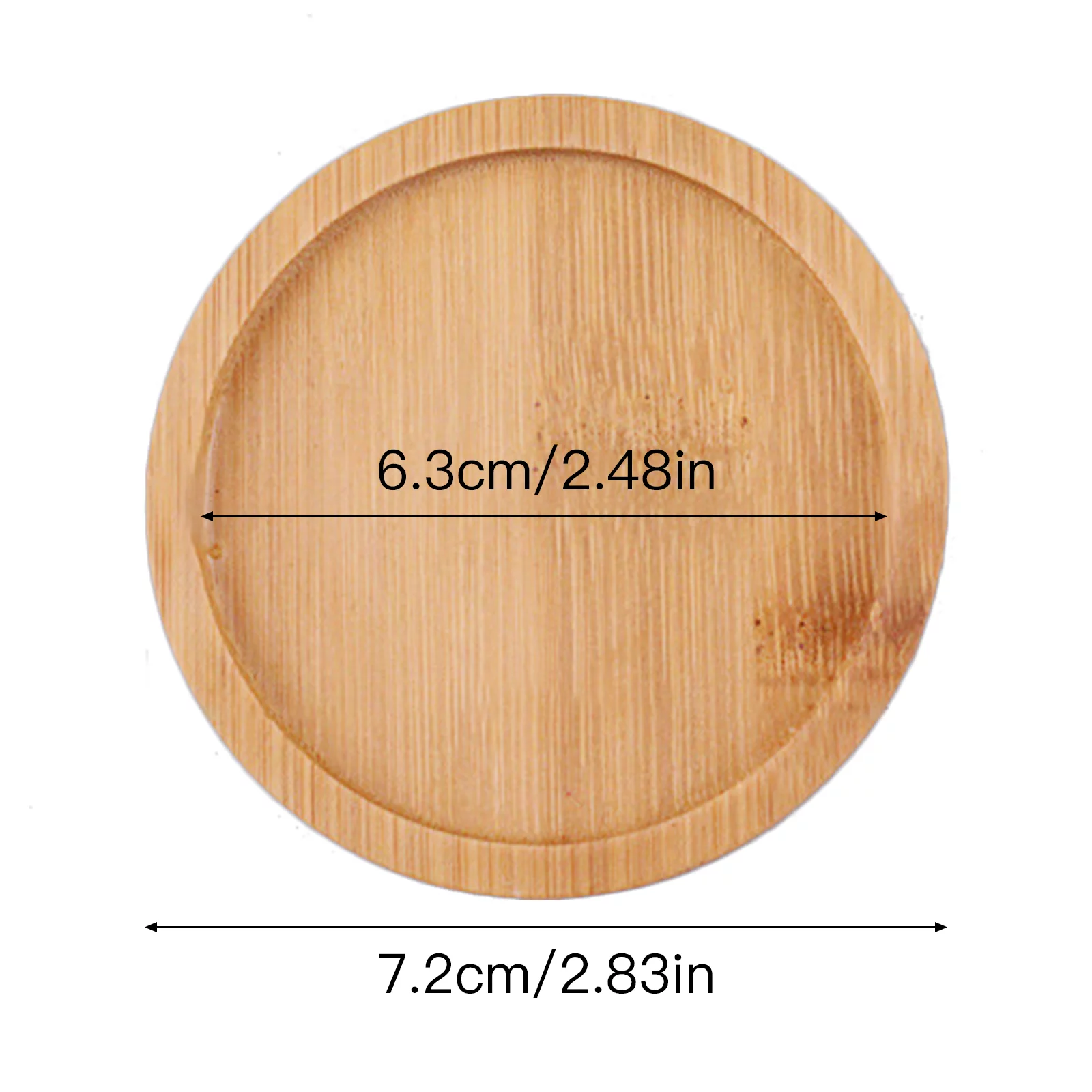 BELUPAI Environmentally Friendly Round Succulent Ceramic Flower Pot Bamboo Tray Creative Tabletop Tea Set Coaster