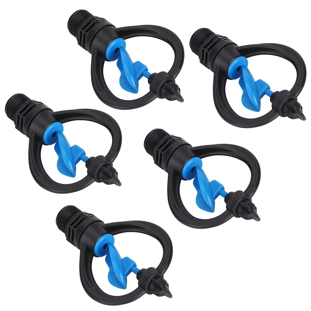 Uadme 5Pcs Lawn sprinklers Garden lawn plastic impeller sprinklers Garden sprinkler watering nozzles Irrigation tools