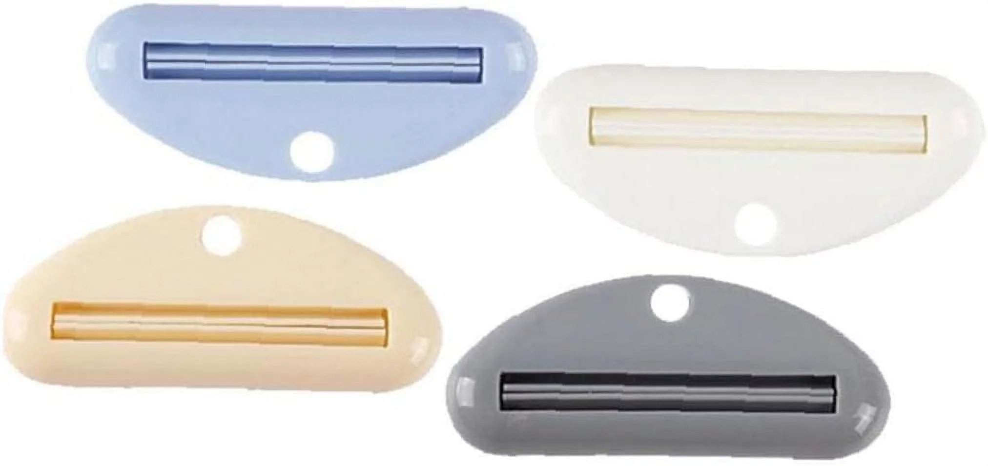 Toothpaste Tube Squeezer Dispenser Toothpaste Clips for Hand Cream Paint Tube Cosmetics 4pcs (random Color)
