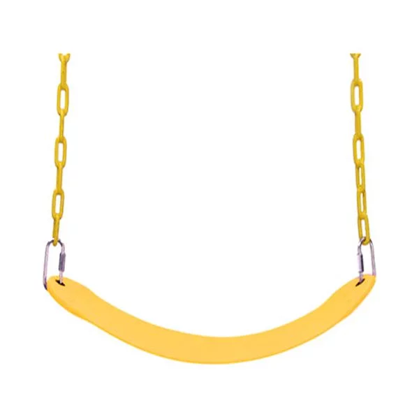 Heavy Duty Swing Seat Set Accessories Replacement Swings Slides Gyms Outdoor yellow