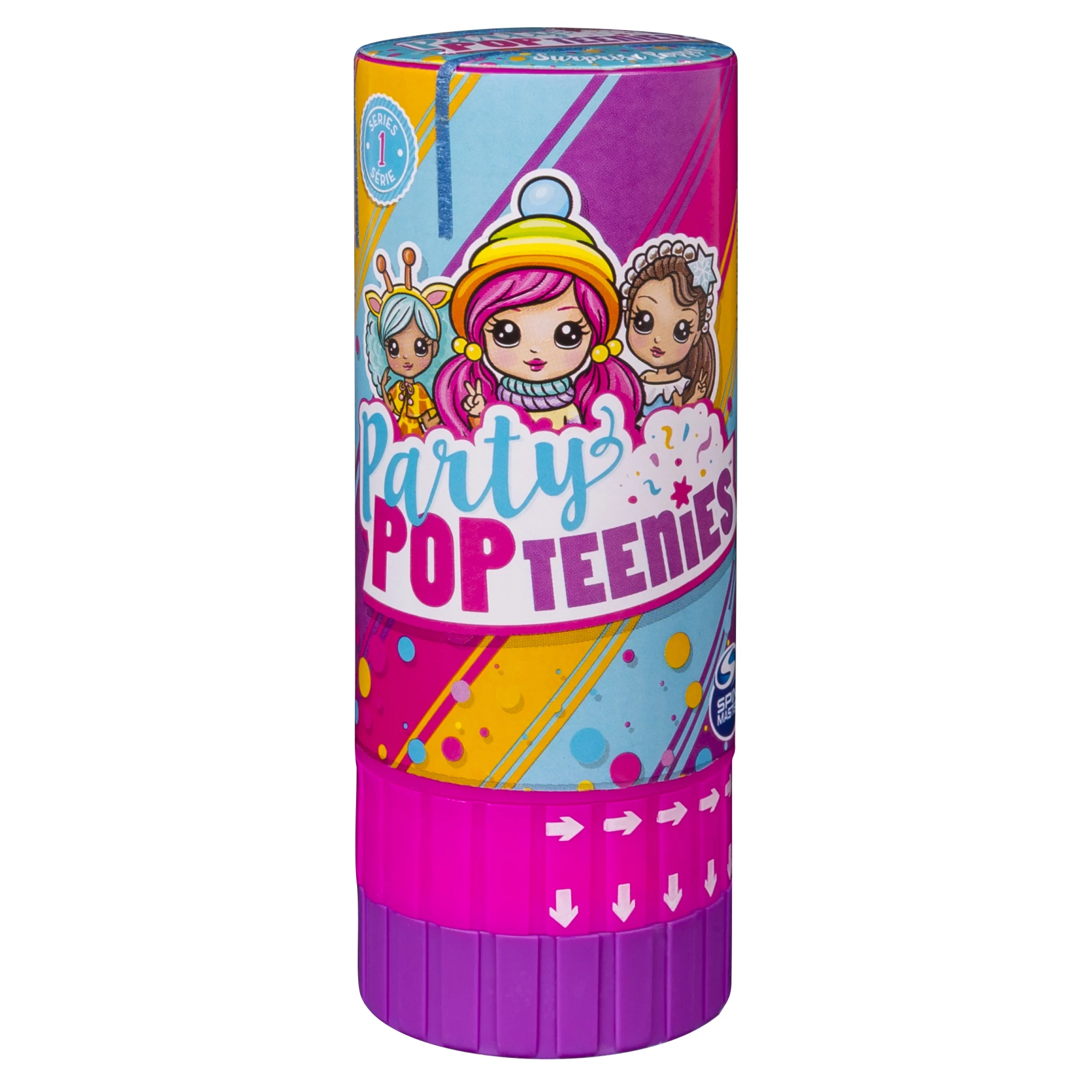 Party Popteenies - Surprise Popper with Confetti, Collectible Mini Doll and Accessories for Ages 4 and Up (Styles May Vary)