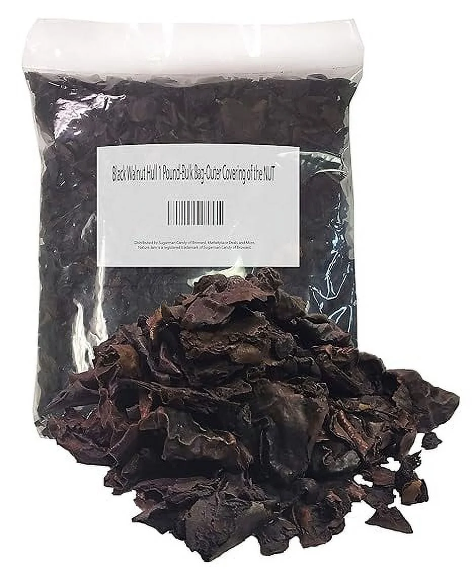 Black Walnut Hull 1 Pound-Bulk Bag-Outer Covering of the Nut